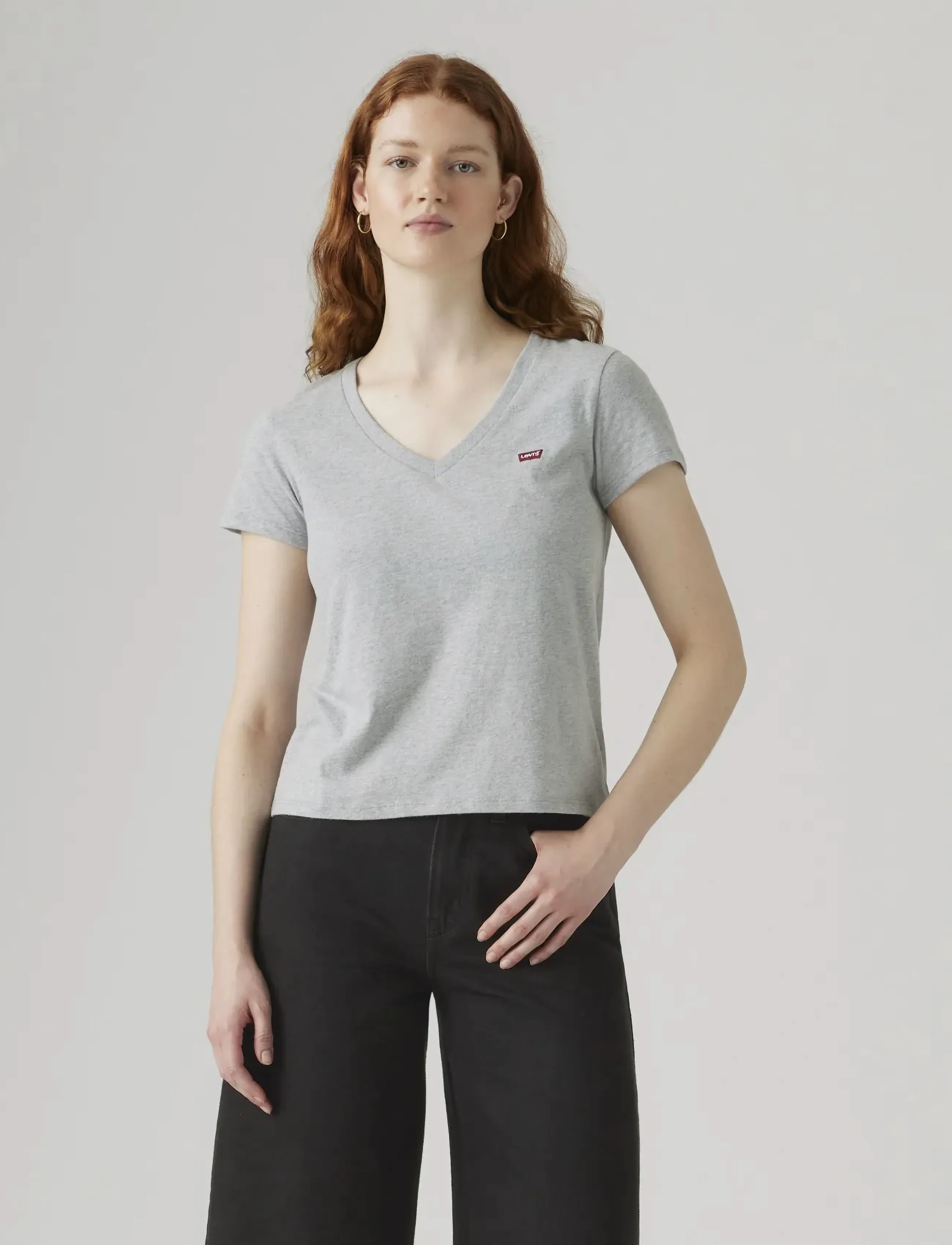 Levi's® 2PACK PERFECT VNECK TEES 2 PAC - T-Shirts & Tops - MULTI-COLOR / white