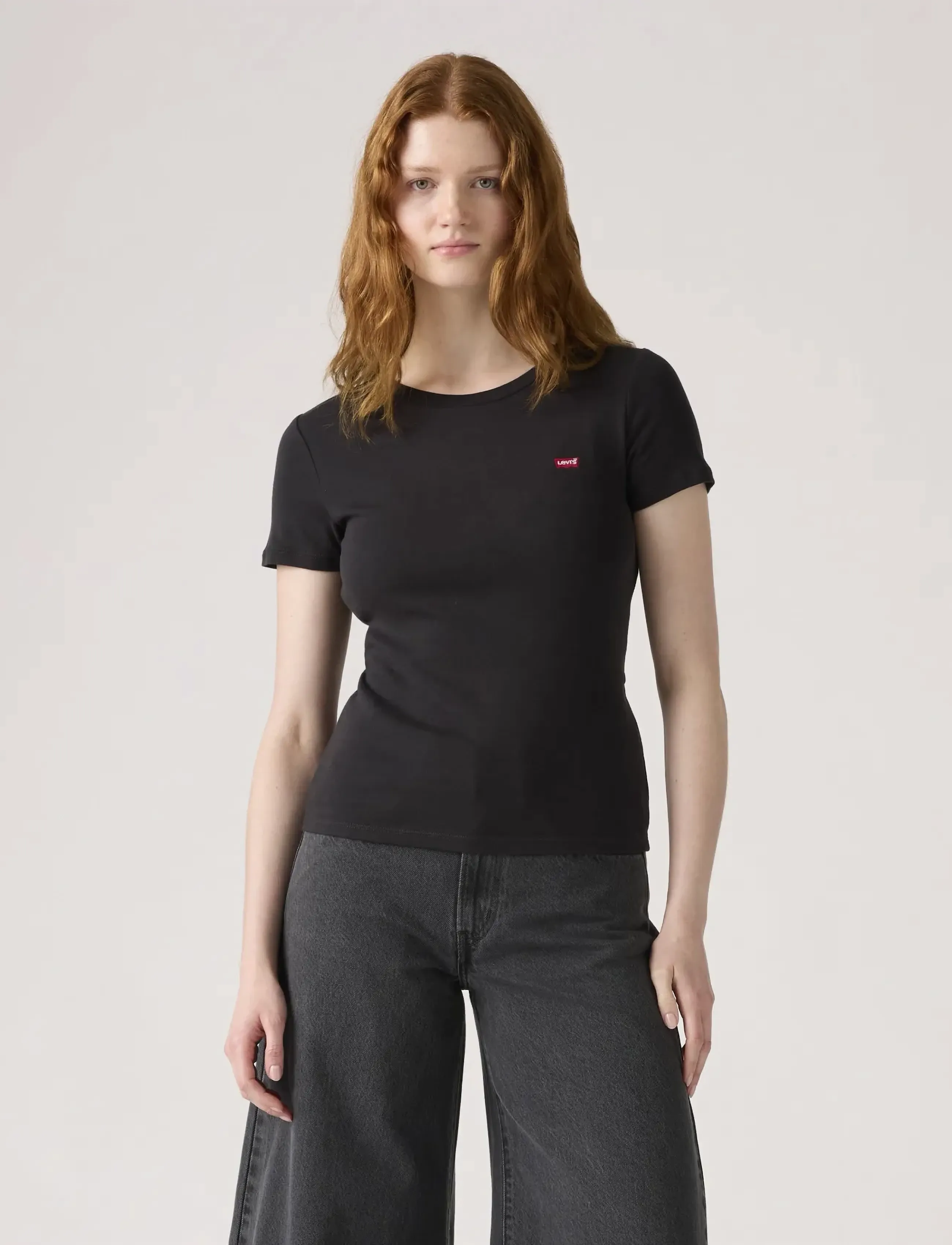 Levi's 2Pack Essential Ss Tee 2 Pack, S, Black, T-Shirts & Toppe > Kortærmede, Dame