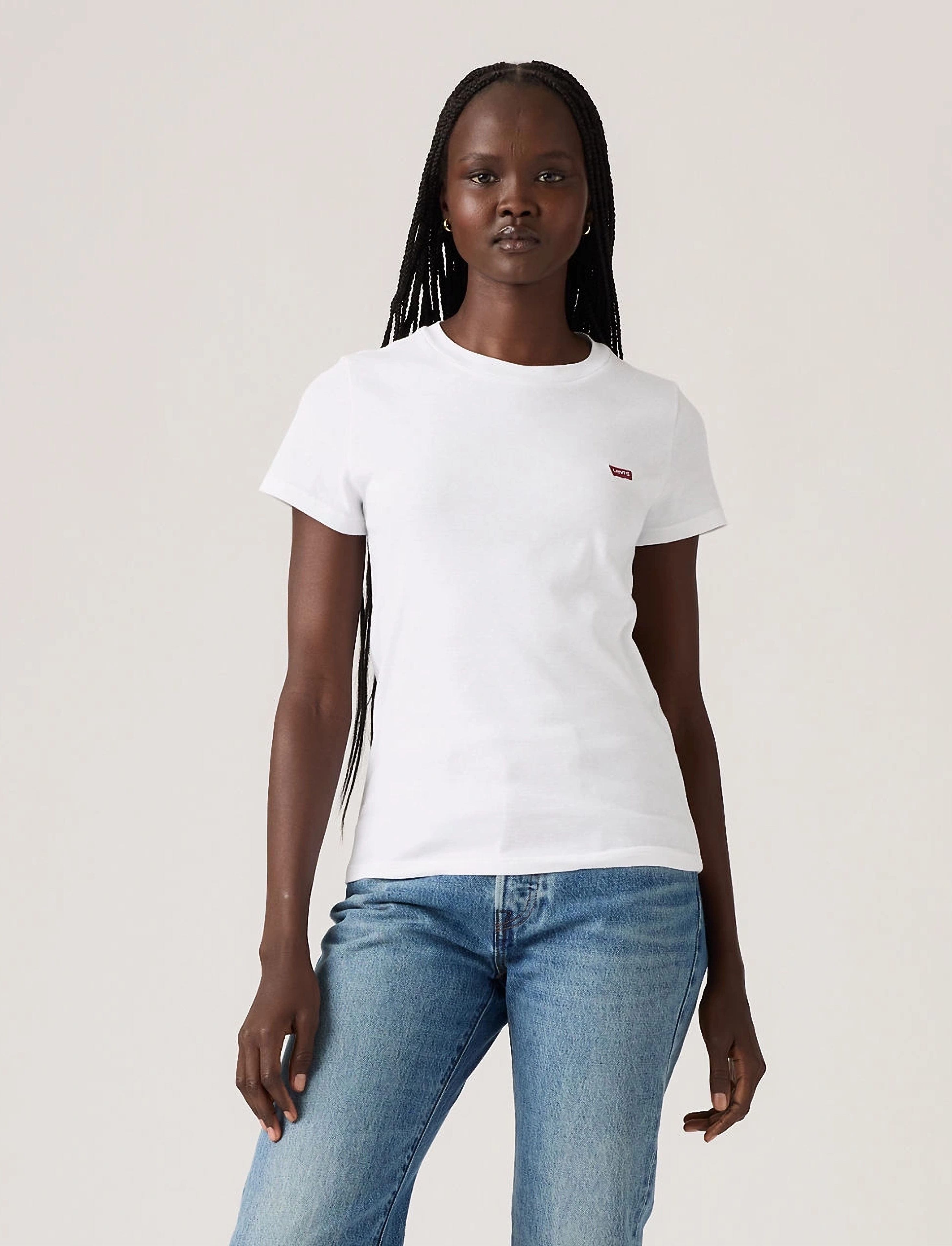 Levi's 2Pack Essential Ss Tee 2 Pack, L, Red, T-Shirts & Toppe > Kortærmede, Dame