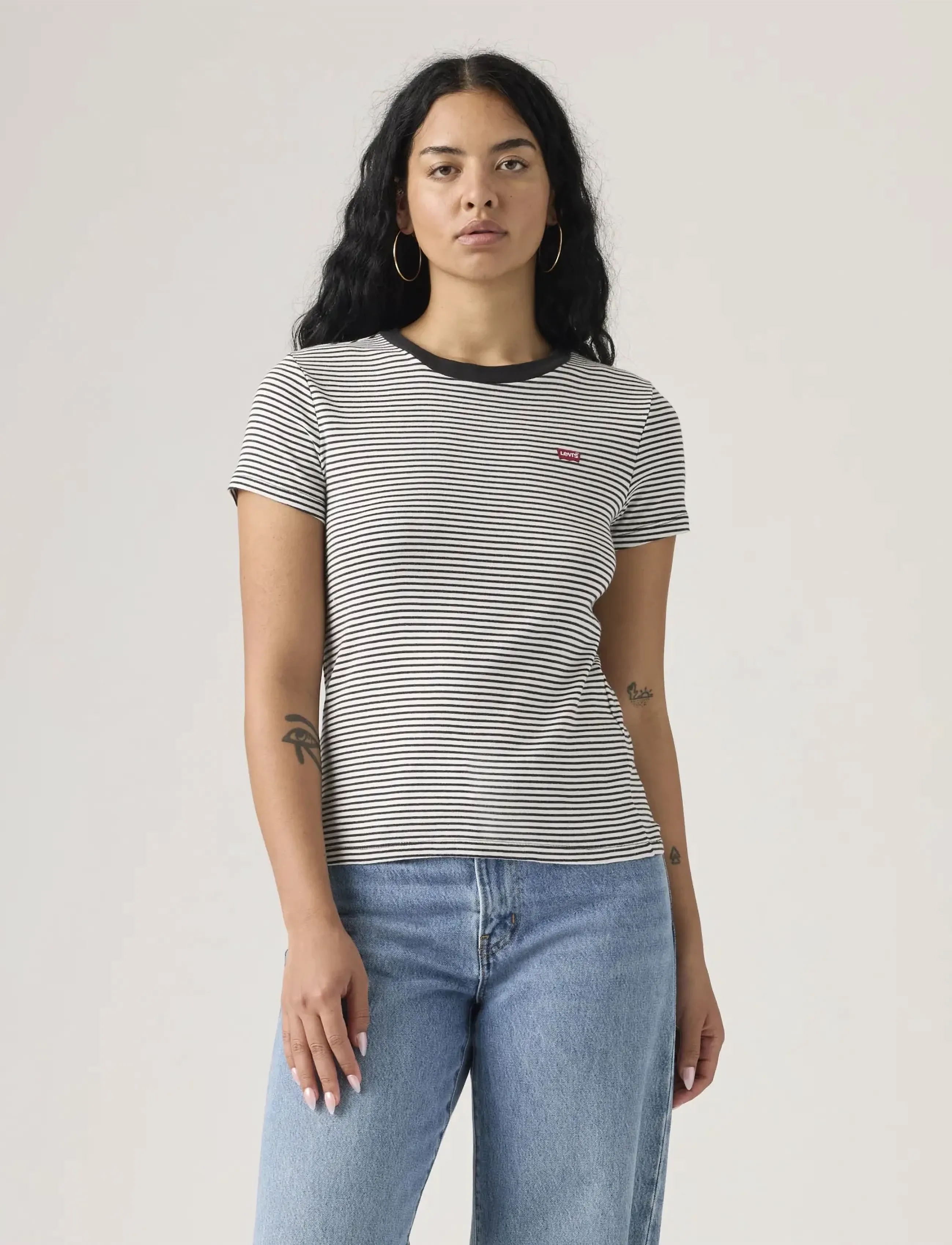 Levi's 2Pack Essential Ss Tee 2 Pack, L, White, T-Shirts & Toppe > Kortærmede, Dame