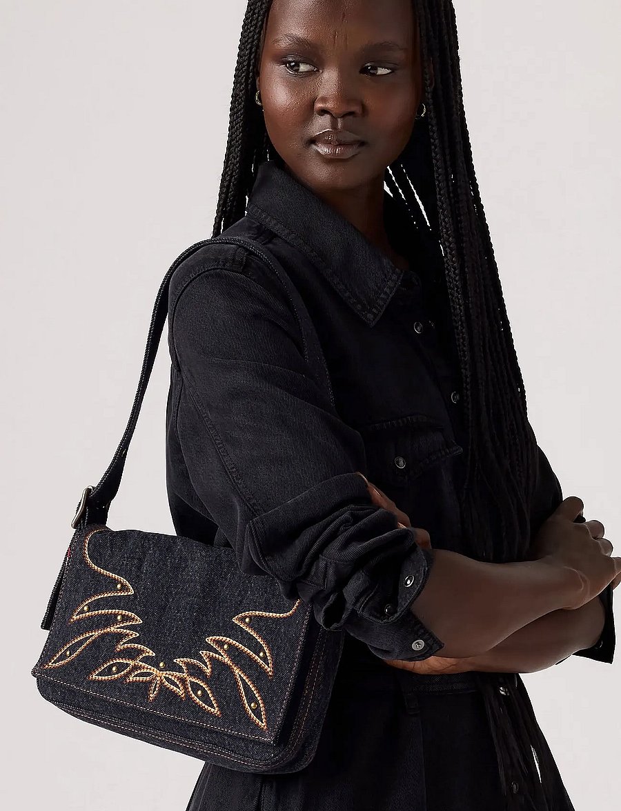 Levi's® - BRANNAN SHOULDER BAG BLACK DAR - speciella tillfällen - blacks - 0