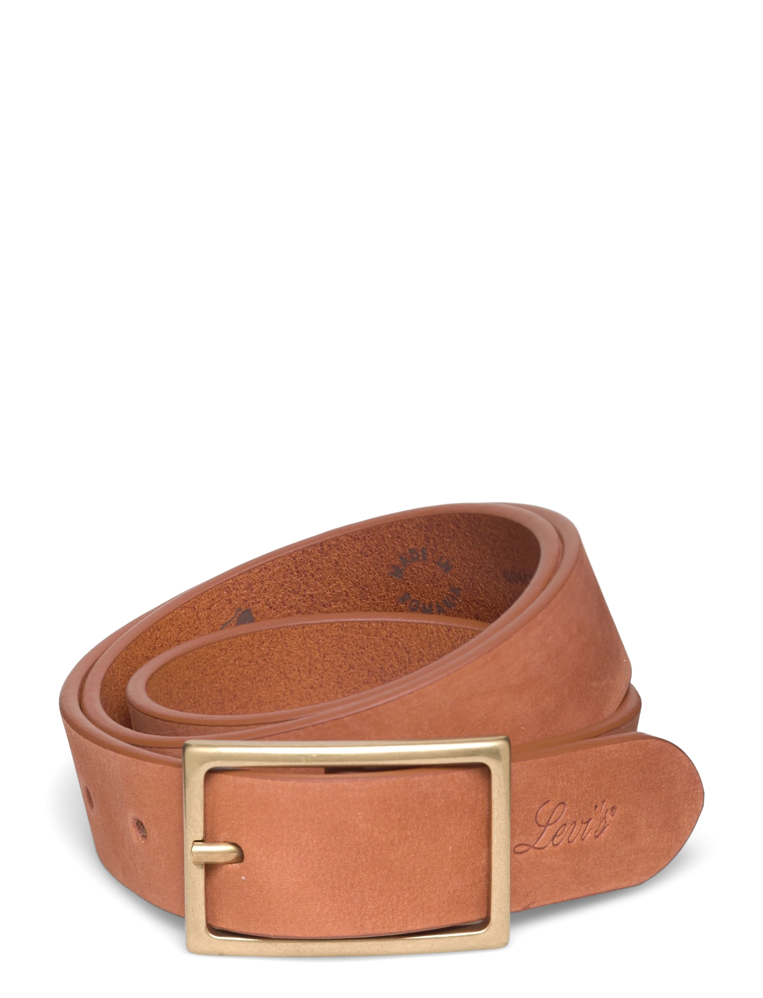 Levi's® RECTANGLE BUCKLE BELT FA191079 - Kampagne - BROWNS / gold