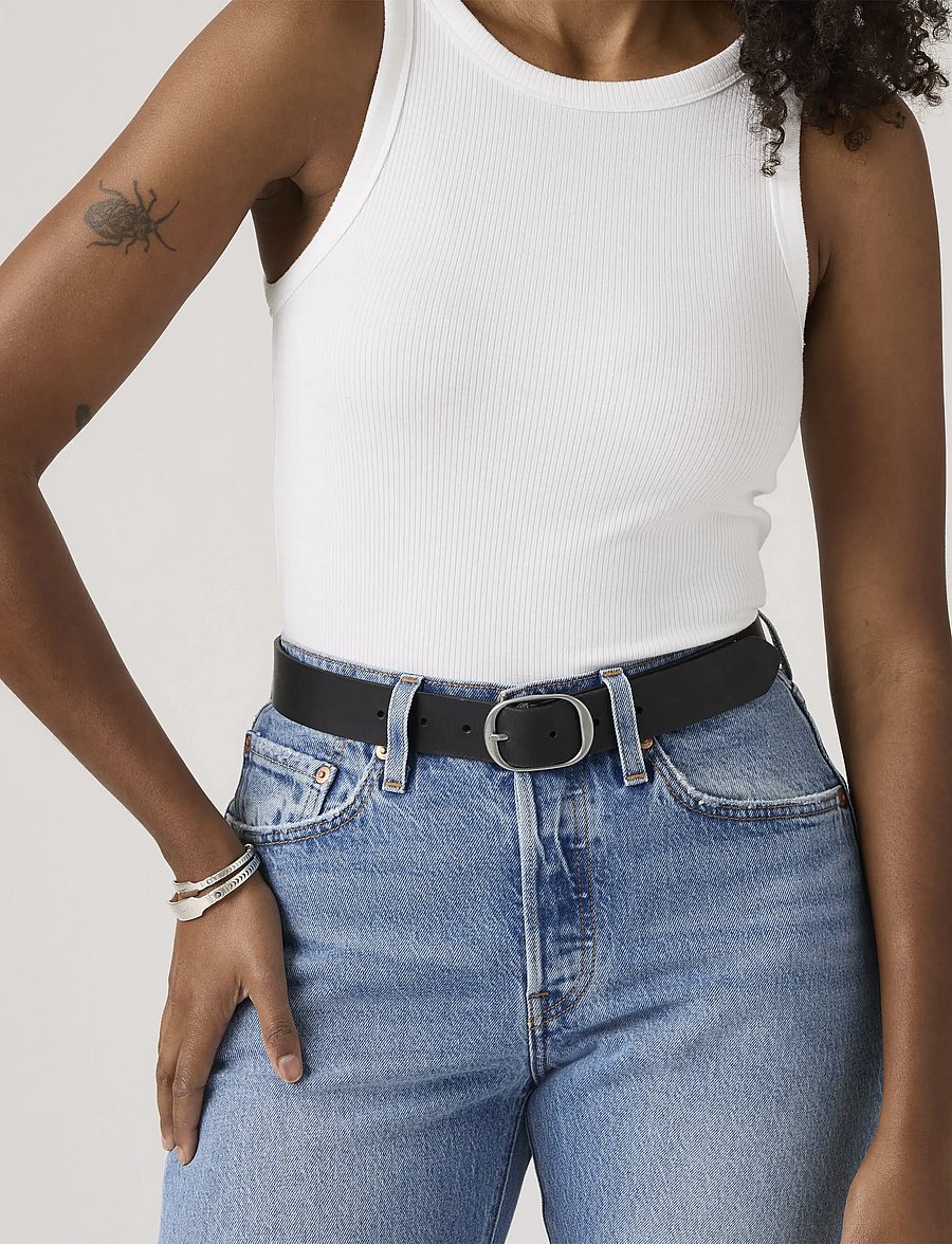 Levi's® - MADISON BELT CAVIAR - ledergürtel - blacks - 1