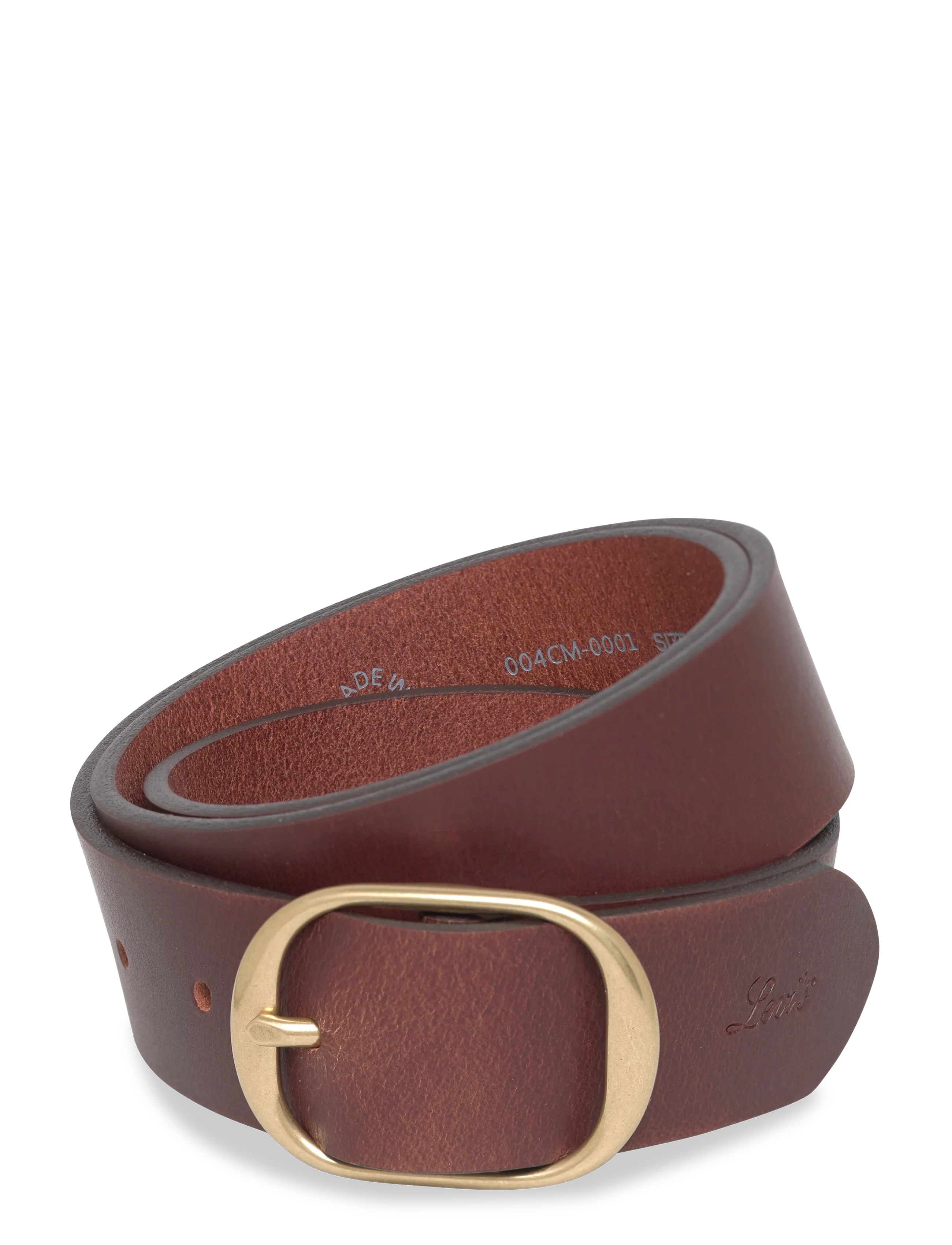 Levi's Madison Belt Leather Brown, 75, Belts, Gold - Casual Belt, Frauen