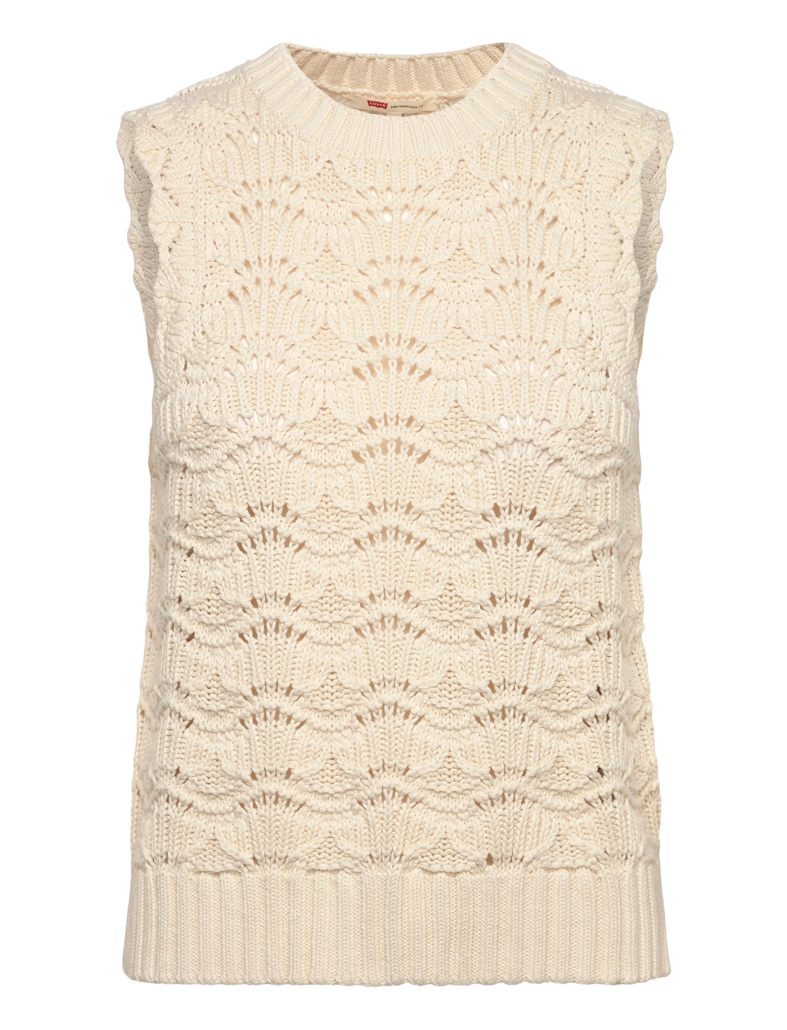 LEVI'S Hope Crochet Tank Egret Baumwolle Cream - L - Damen