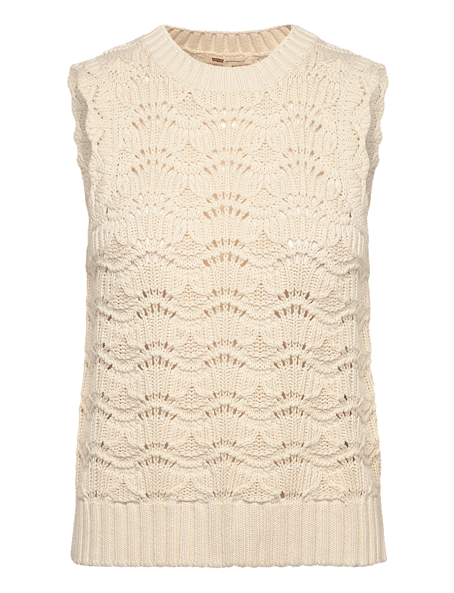 Levi's® - HOPE CROCHET TANK EGRET COTTON - strikveste - whites - 1