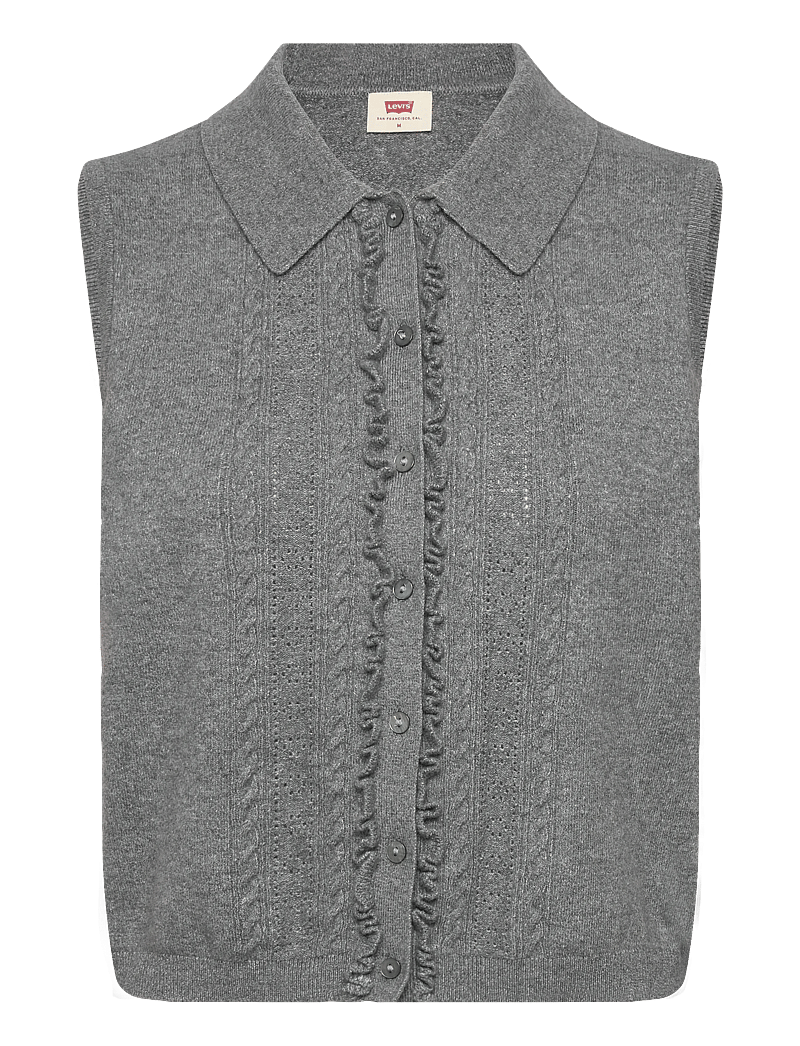 Levi's® - SUPER SOFT MINI RUFFLE VEST DA - strikveste - neutrals - 1