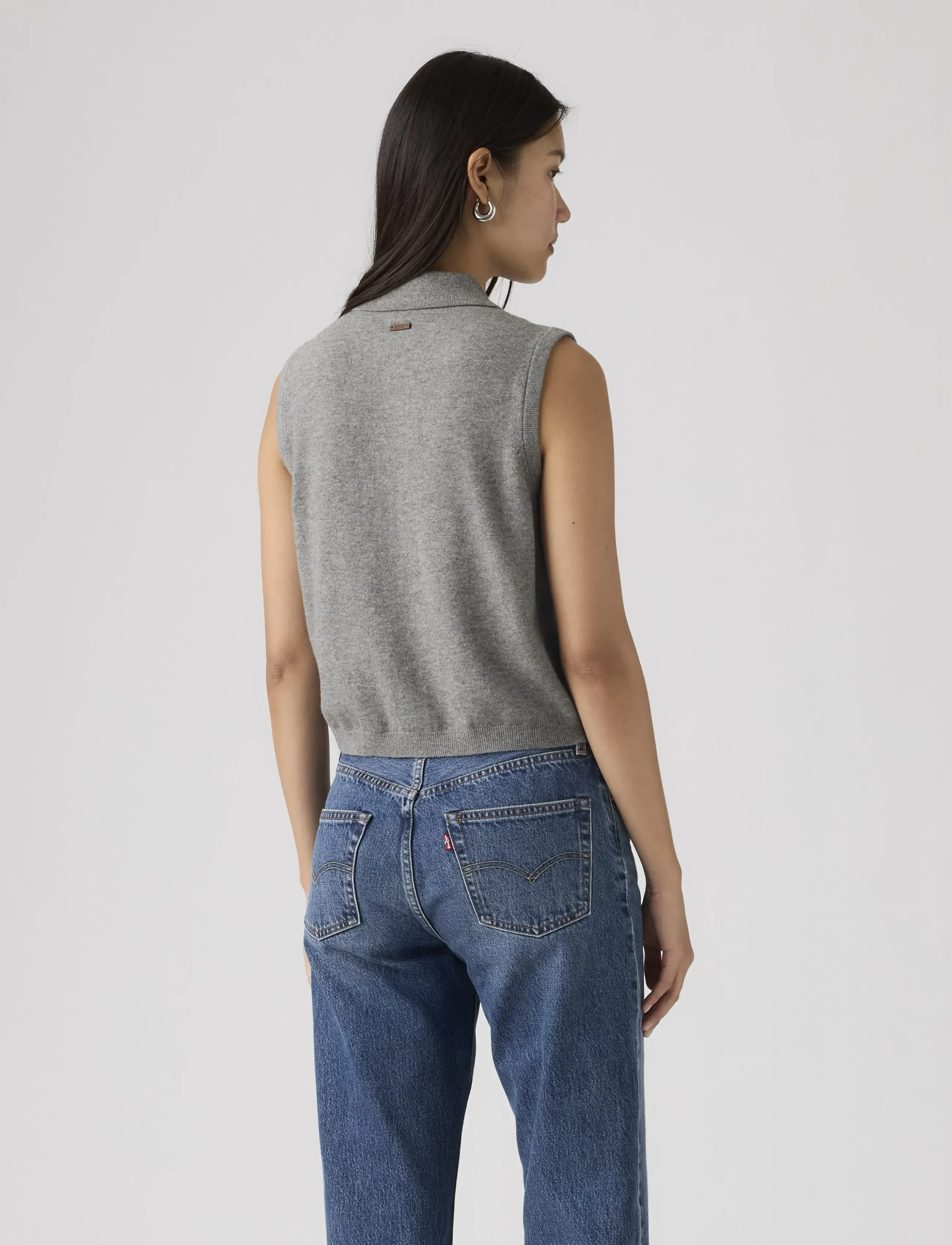 Levi's® - SUPER SOFT MINI RUFFLE VEST DA - gestrickte westen - neutrals - 3