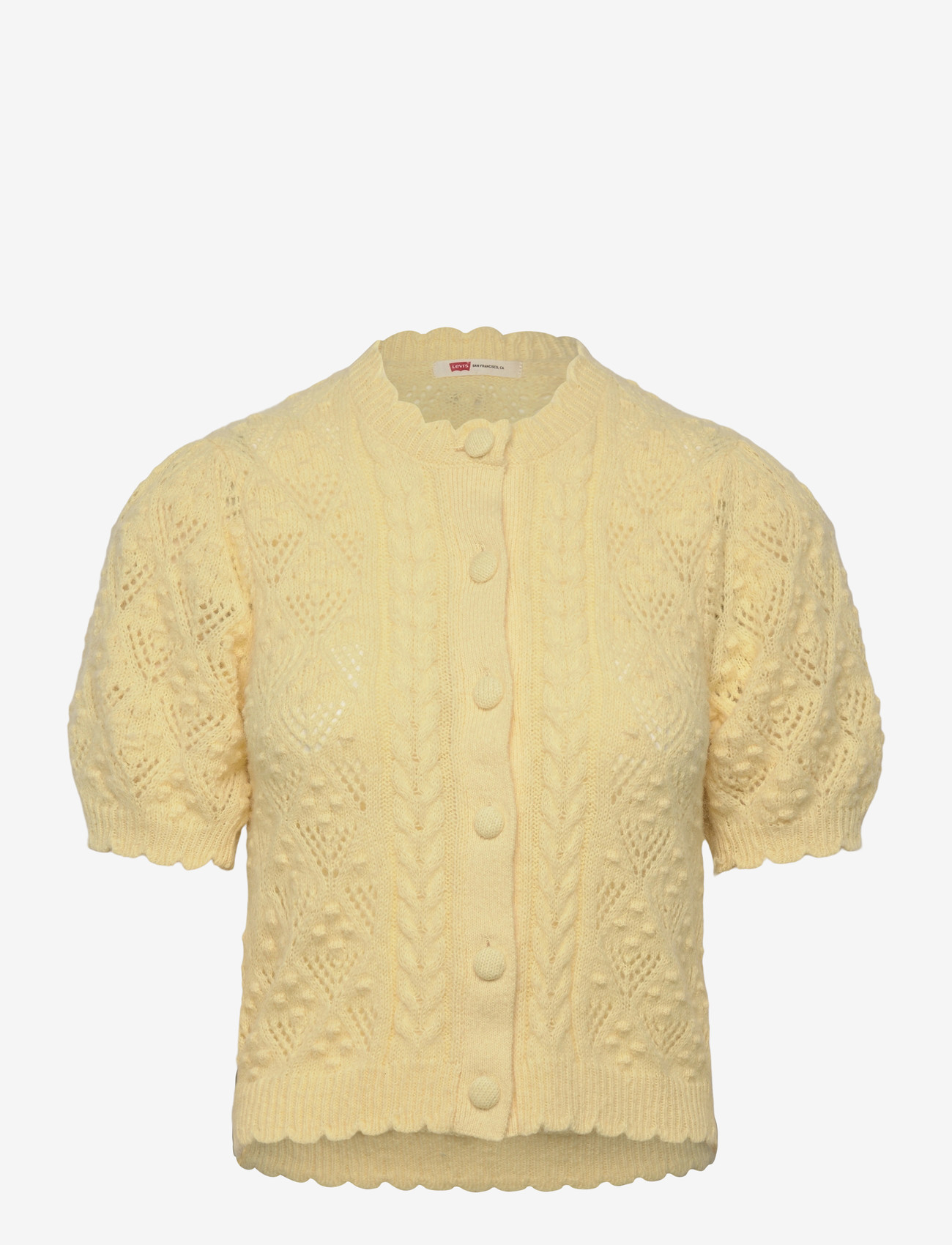 Levi's® - PAULINE POINTELLE SS CARDI FRE - cardigans - yellows - 0