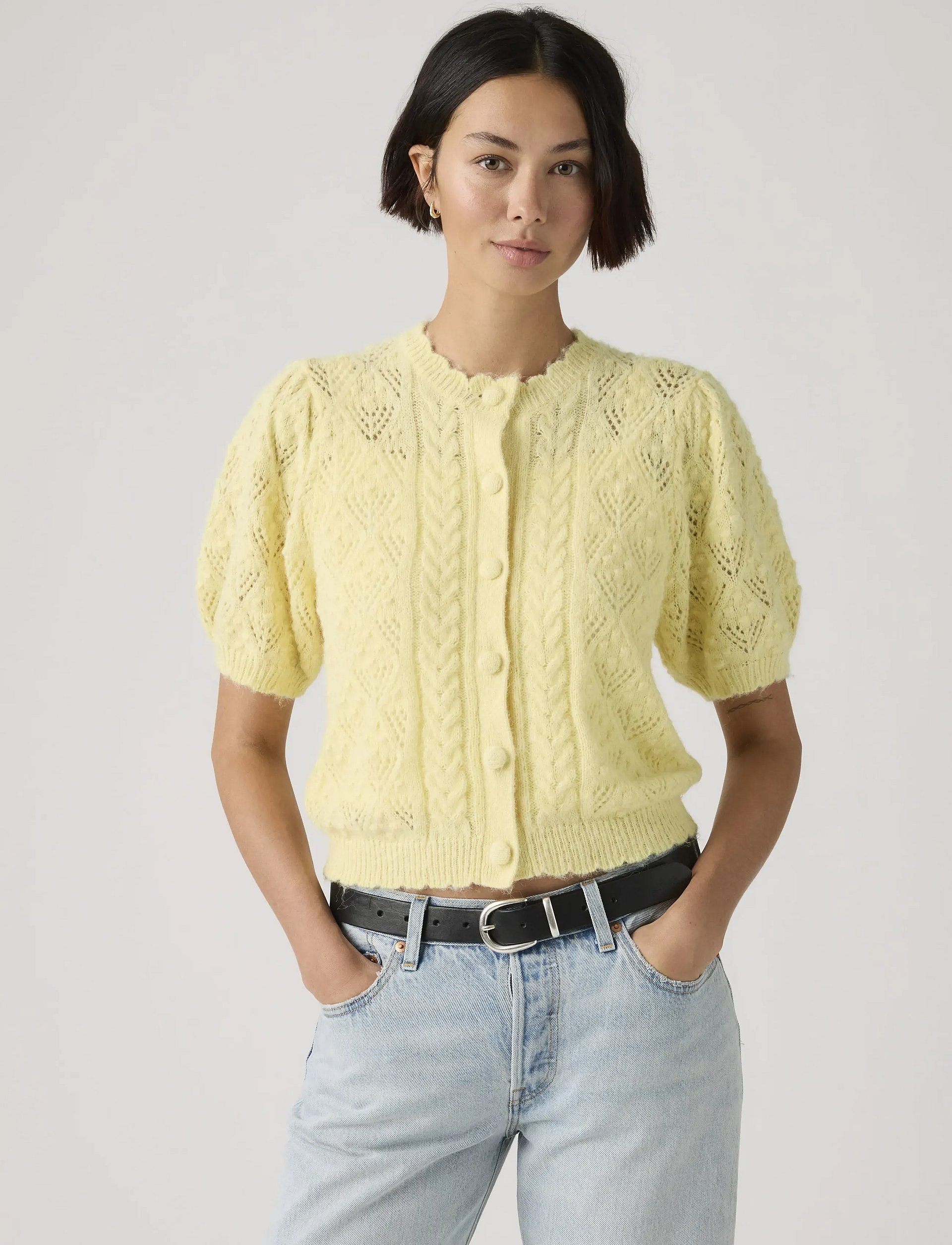 LEVIS ® Pauline Pointelle Ss Cardi Fre