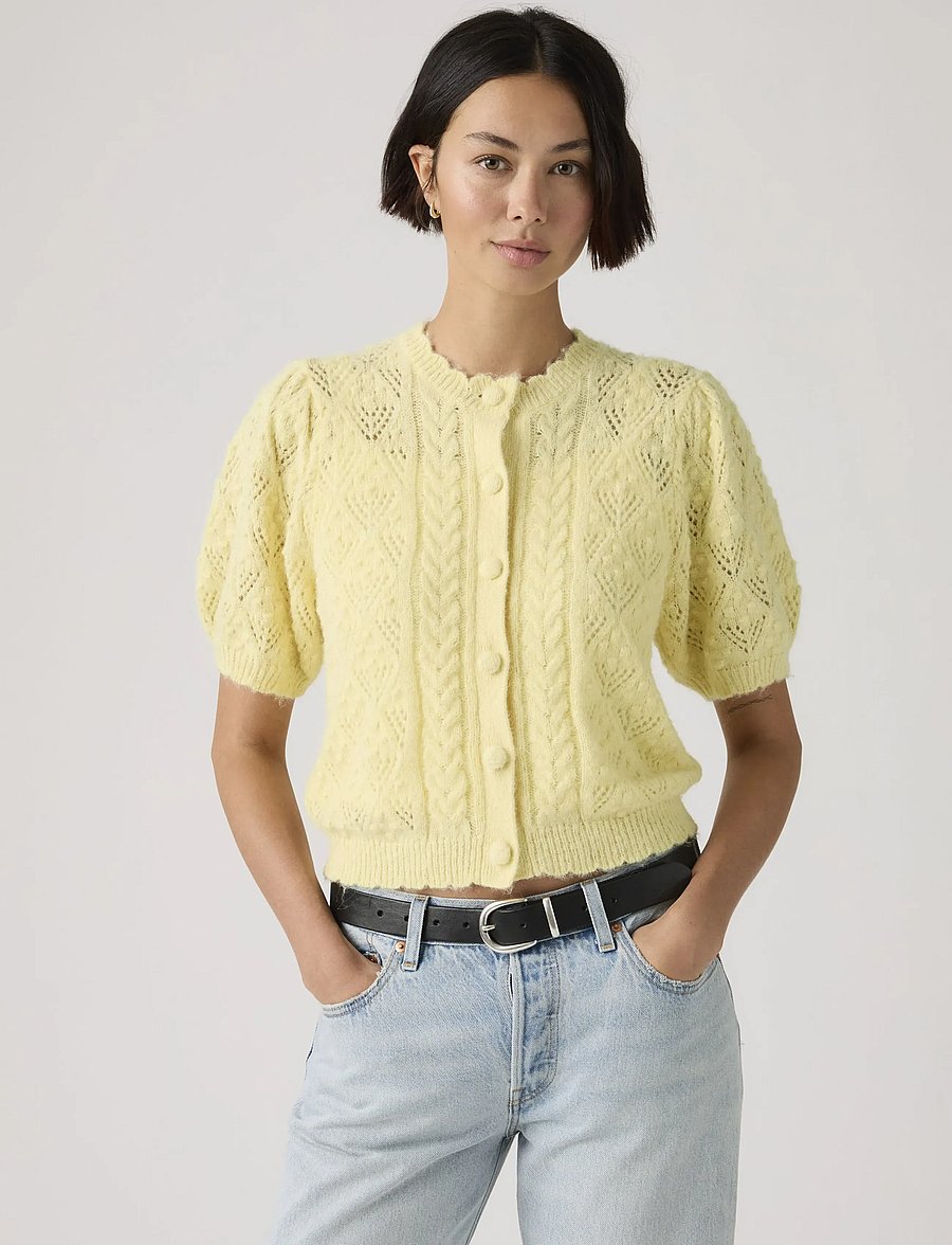 Levi's® - PAULINE POINTELLE SS CARDI FRE - arkityyli - yellows - 0