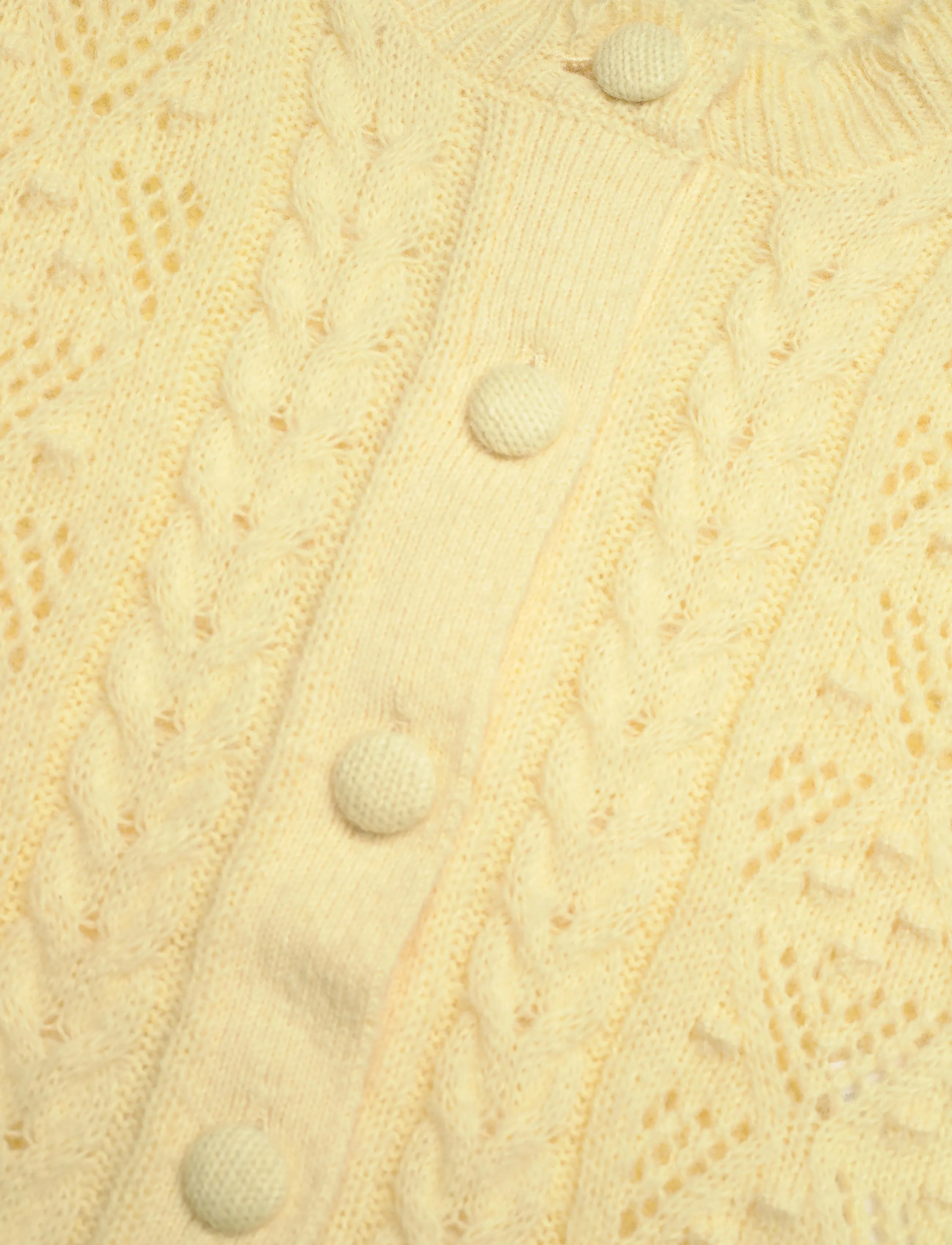 Levi's® - PAULINE POINTELLE SS CARDI FRE - cardigans - yellows - 3