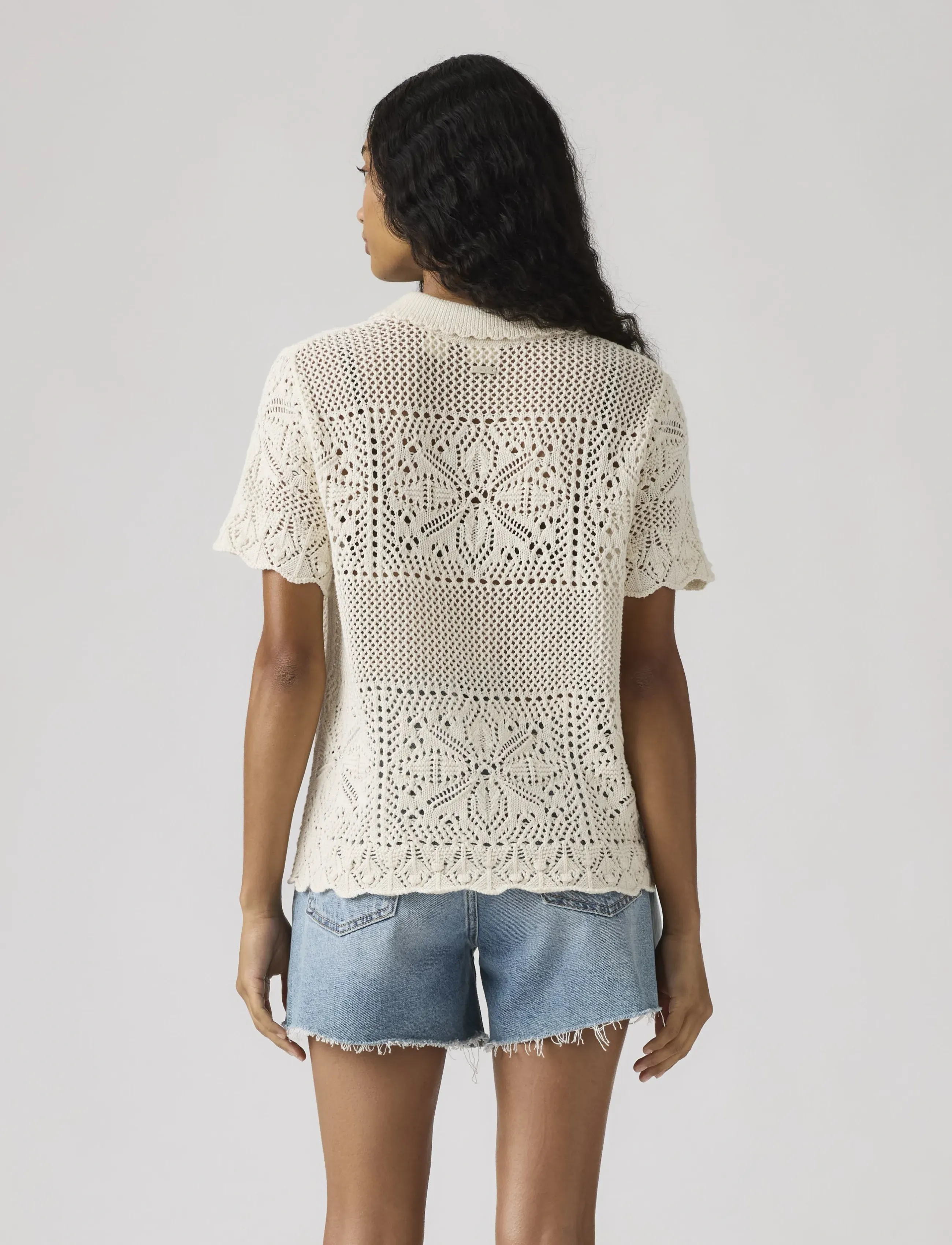Levi's® - SUSANNA FLORAL CROCHET SHIRT E - whites - 3