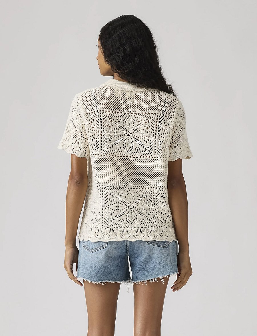 Levi's® - SUSANNA FLORAL CROCHET SHIRT E - whites - 3