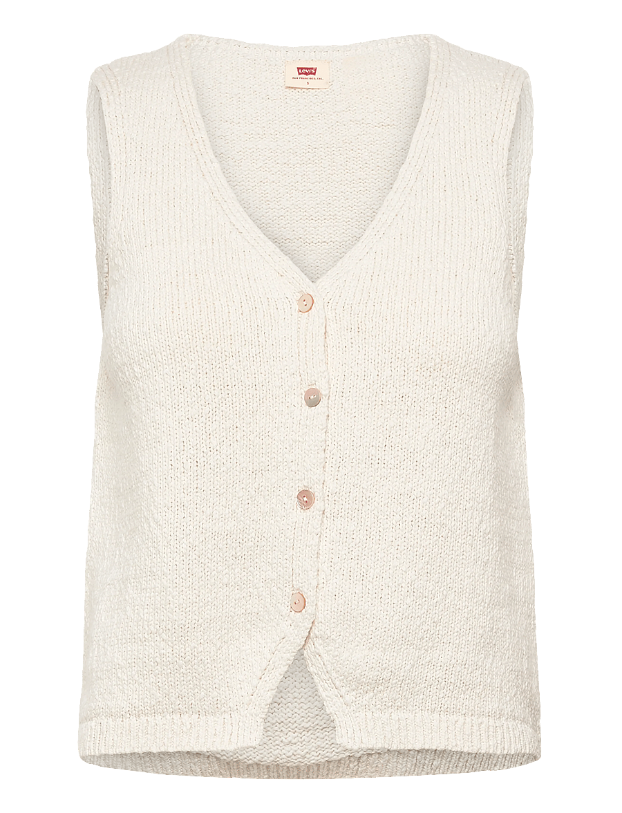 Levi's® - HELEN MINI BOUCLE VEST TOFU CO - strikveste - neutrals - 1