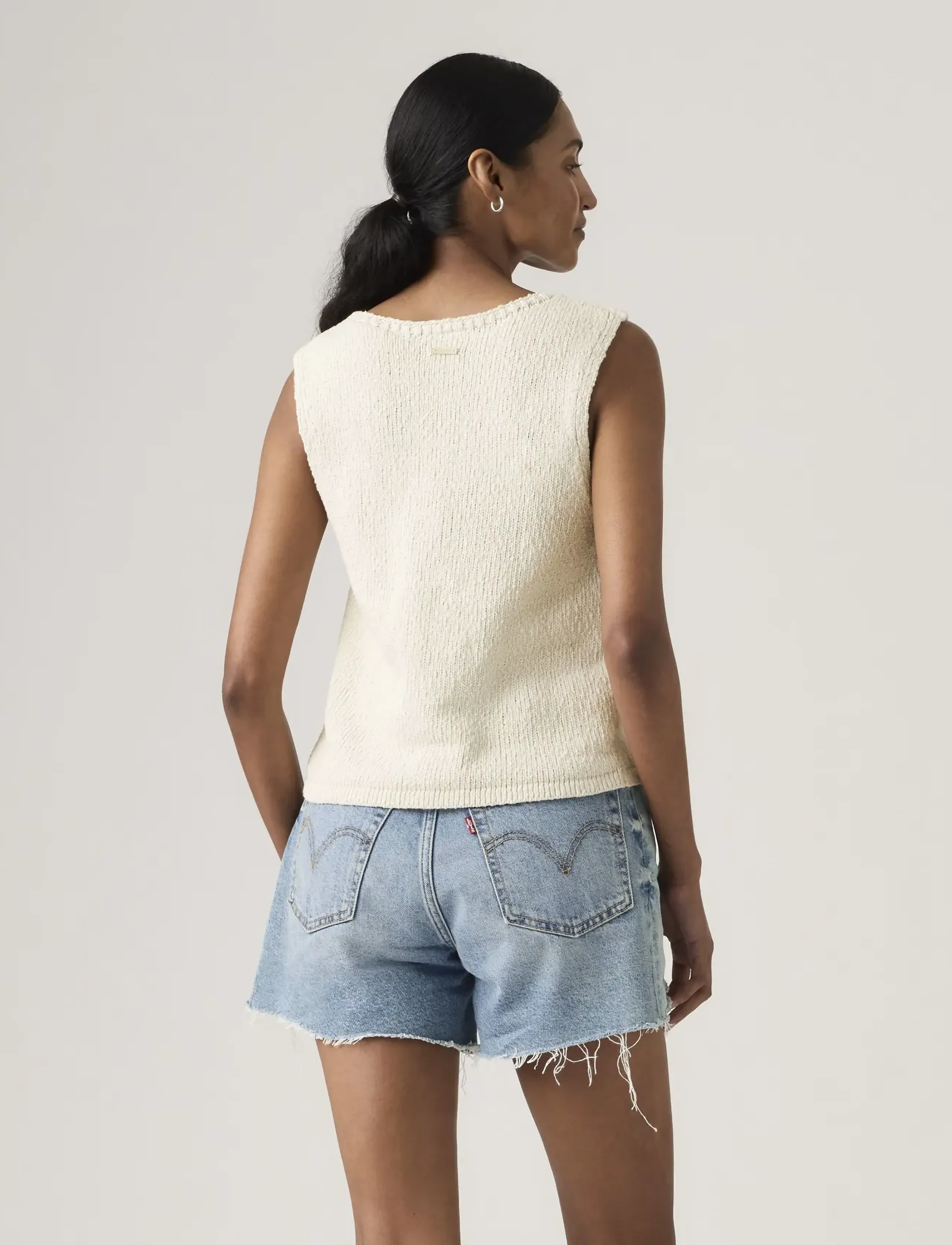 Levi's® - HELEN MINI BOUCLE VEST TOFU CO - strikveste - neutrals - 3