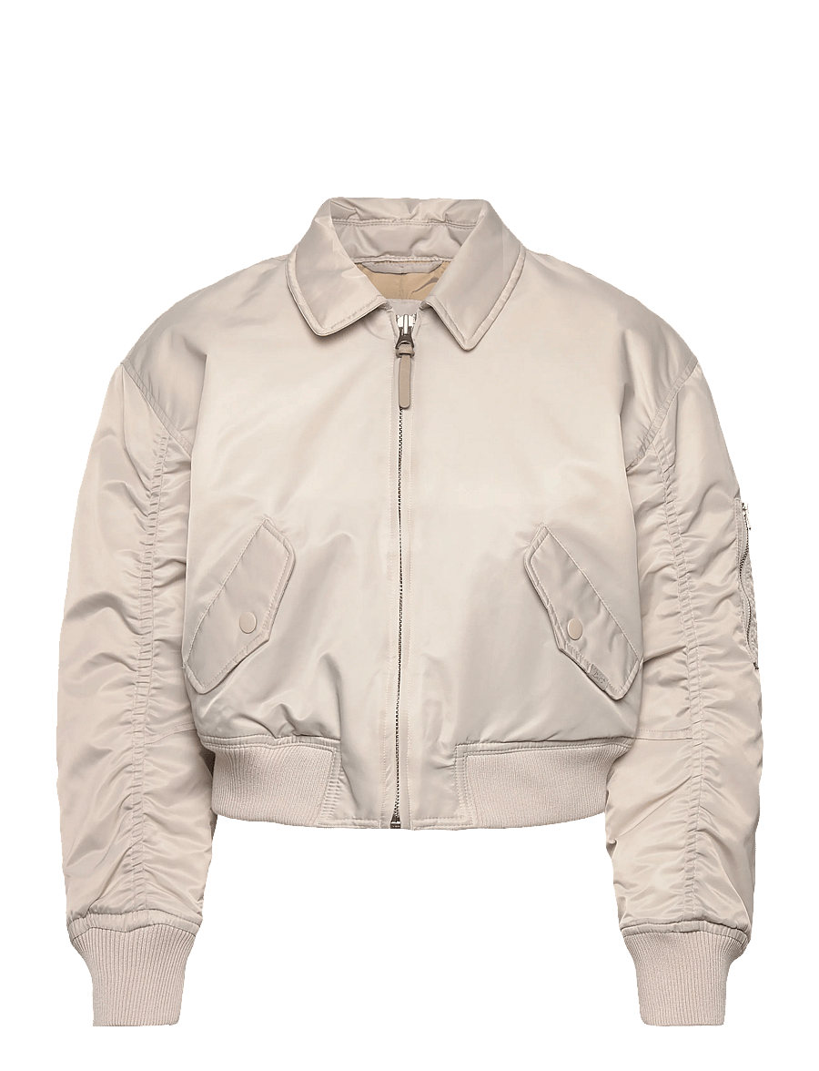Levi's® - BOWIE CROP BOMBER CHATEAU GRAY - bomberjakker - greys - 1