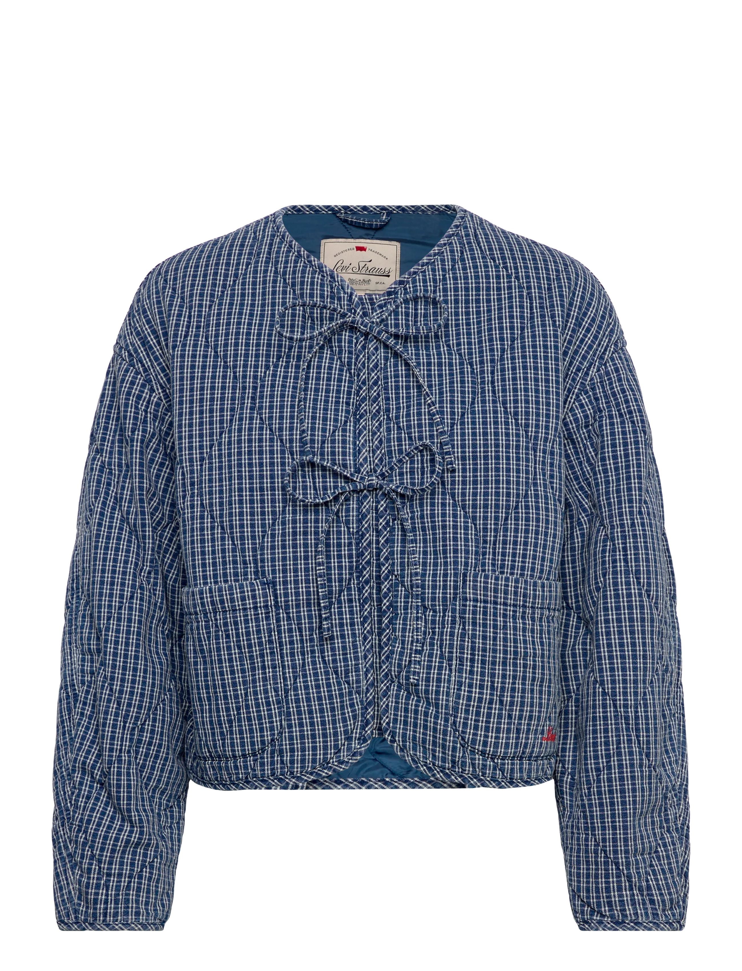 Levi's® RUE LINER JACKET LITTLE TINY W - Popularne marki - MED INDIGO - FLAT FINISH / navy