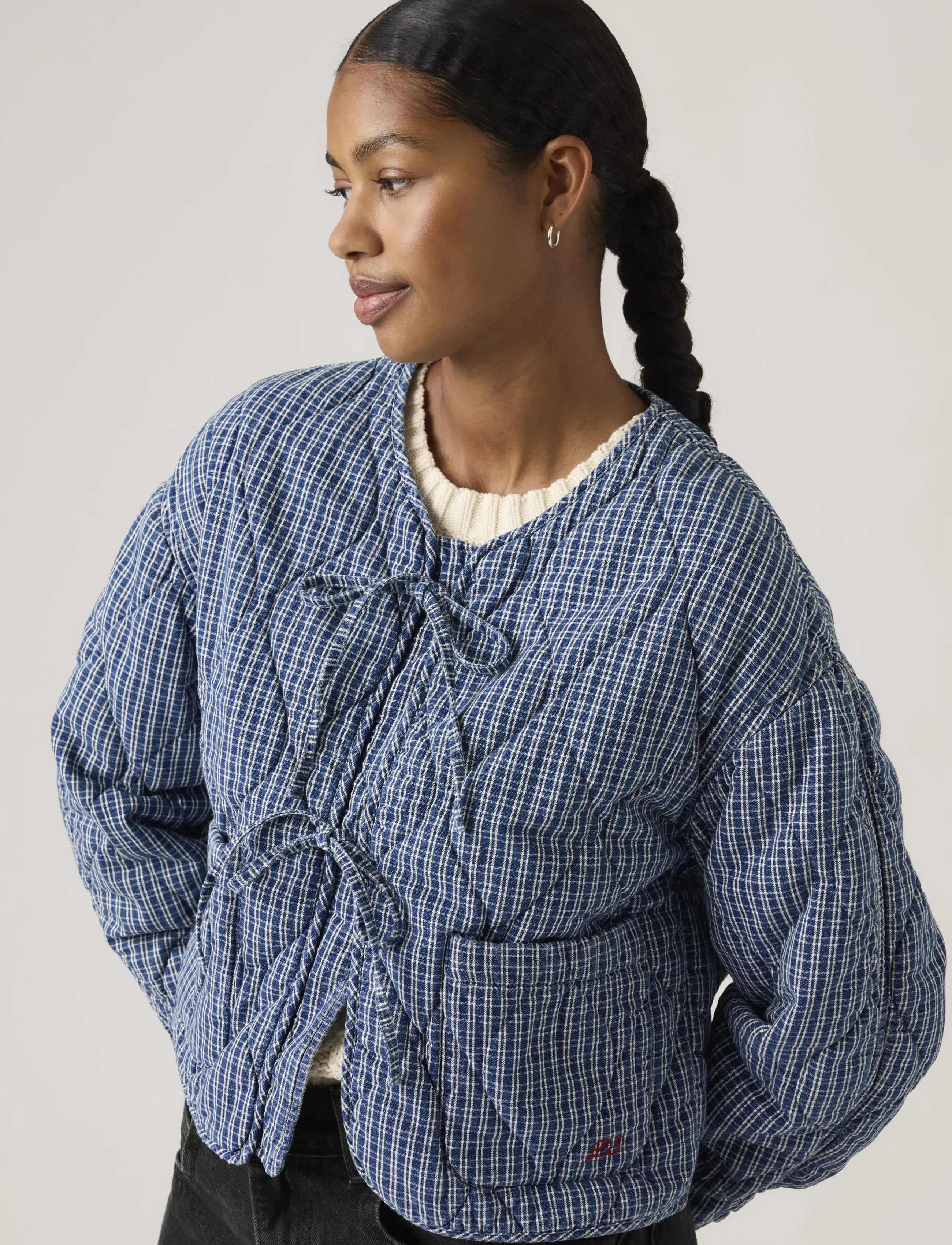 Levi's Rue Liner Jacket Little Tiny W, XL, Navy, Jakker > Quiltede Jakker, Dame