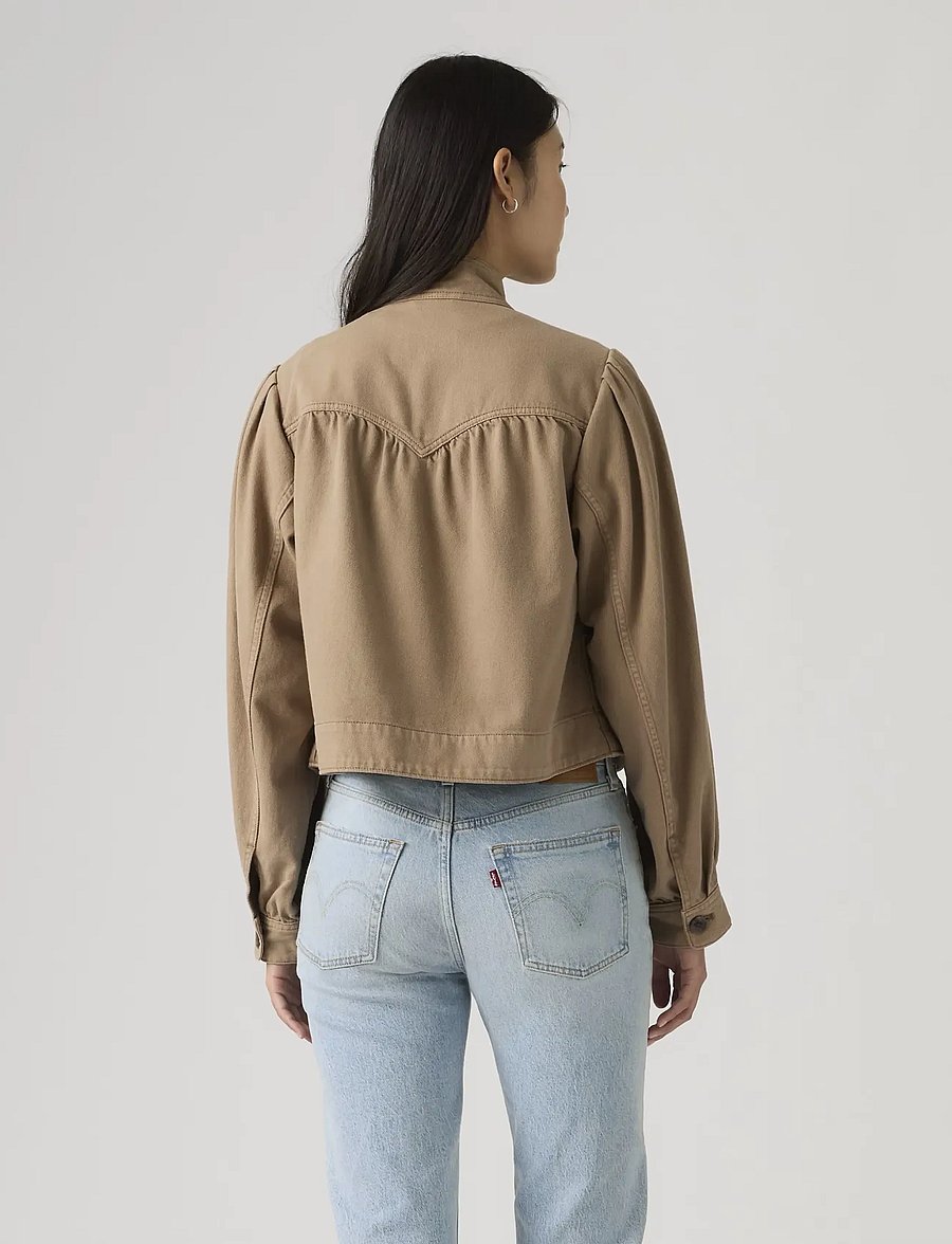 Levi's® - PARKER PRETTY SHORT COAT PINE - utility-jakid - browns - 3