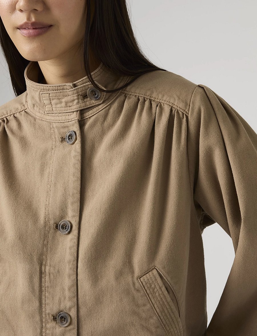 Levi's® - PARKER PRETTY SHORT COAT PINE - utility-jakid - browns - 4