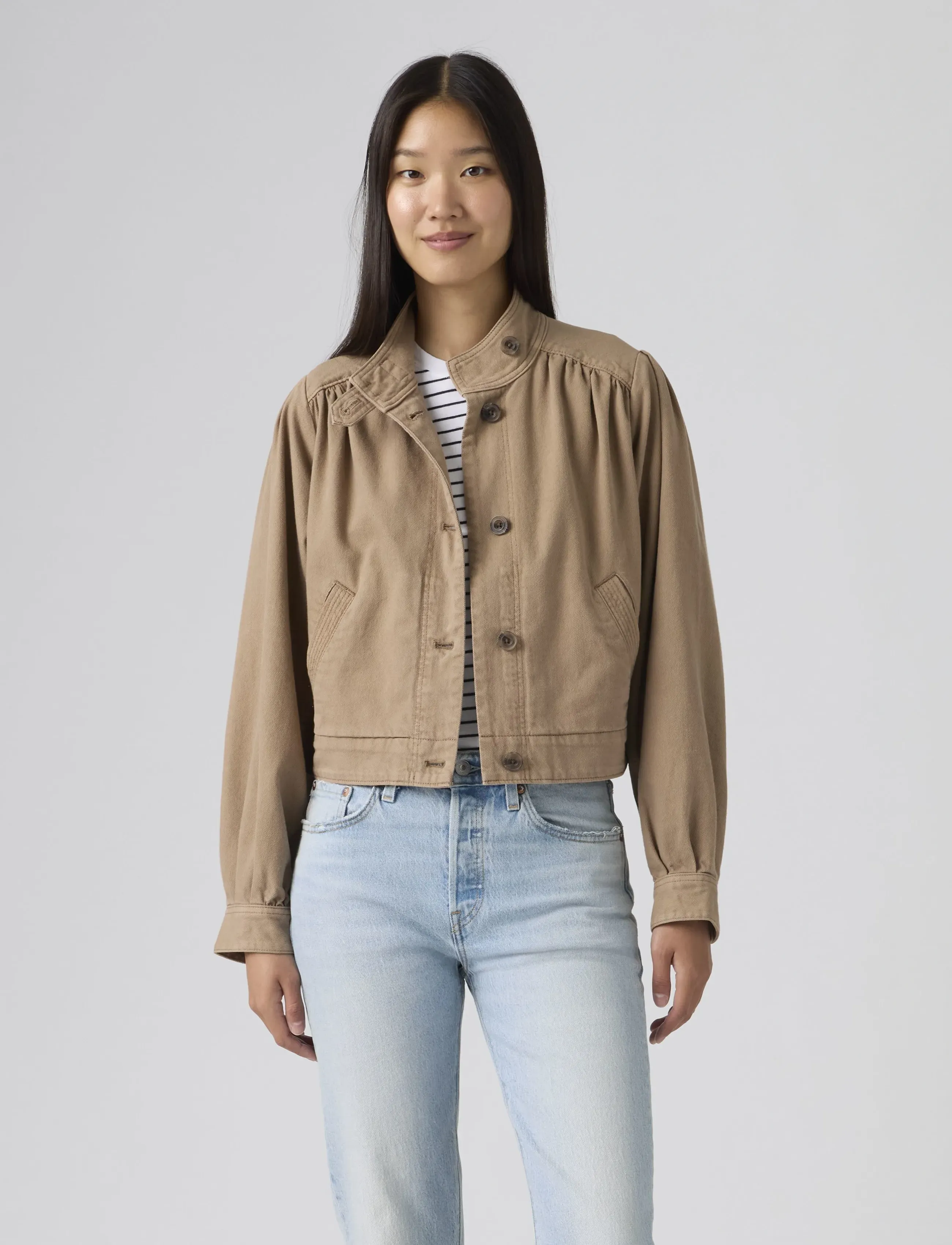 Levi's® - PARKER PRETTY SHORT COAT PINE - utility-jacken - browns - 5
