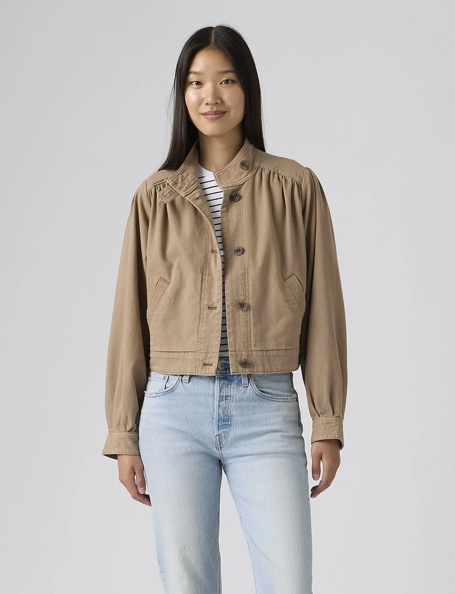 Levi's® - PARKER PRETTY SHORT COAT PINE - utility-jakid - browns - 5