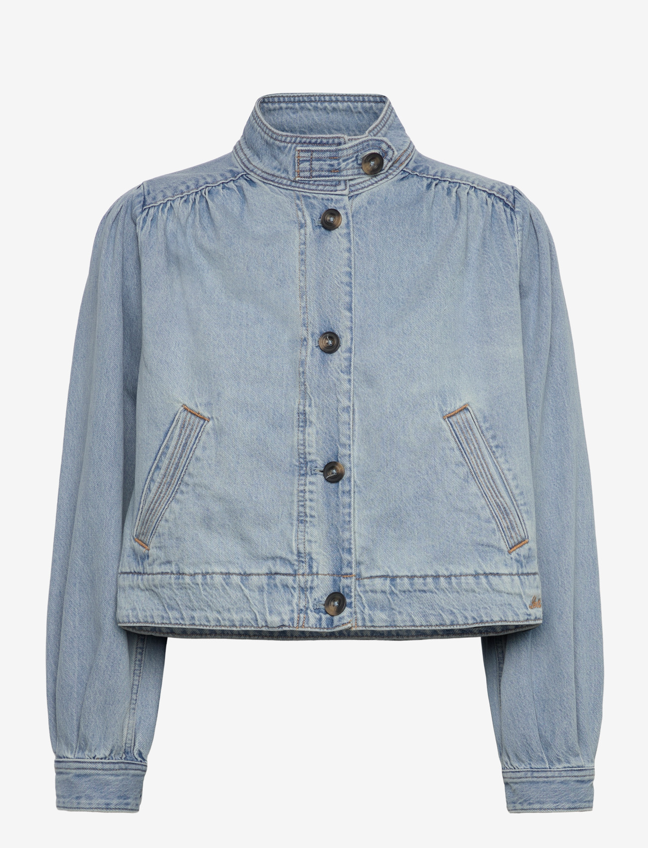 Levi's® - PARKER PRETTY SHORT COAT HELLO - forårsjakker - med indigo - worn in - 1