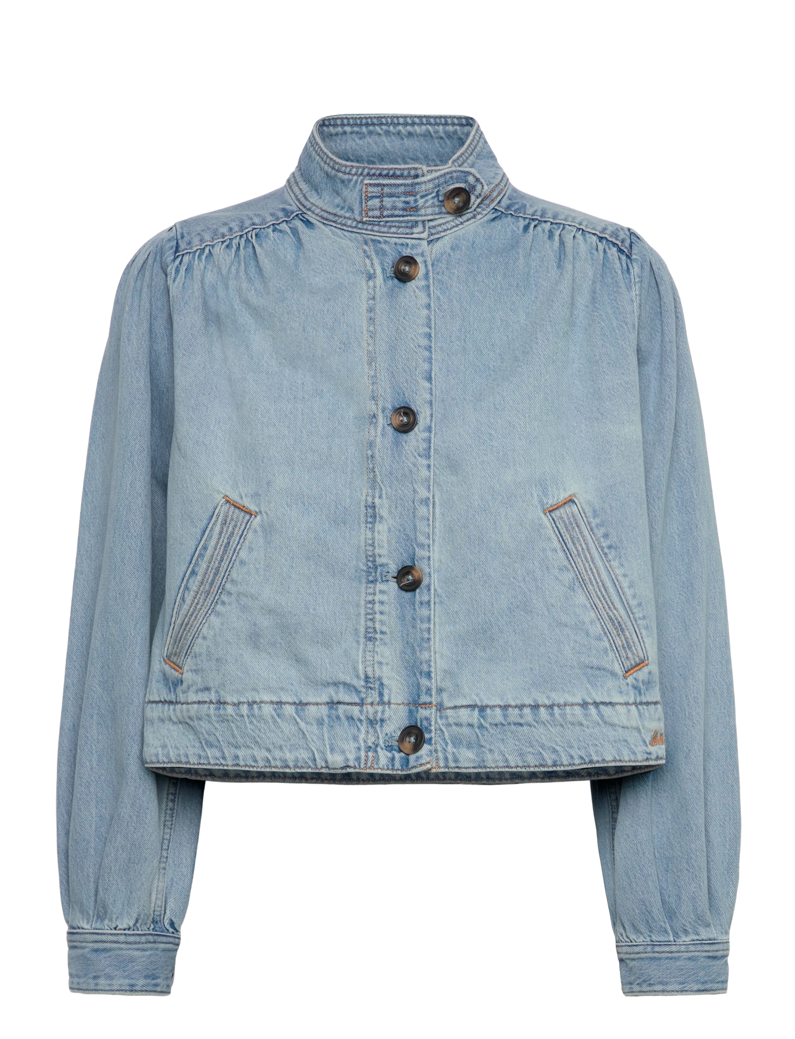 Levi's® PARKER PRETTY SHORT COAT HELLO - Levi's® - MED INDIGO - WORN IN / blue