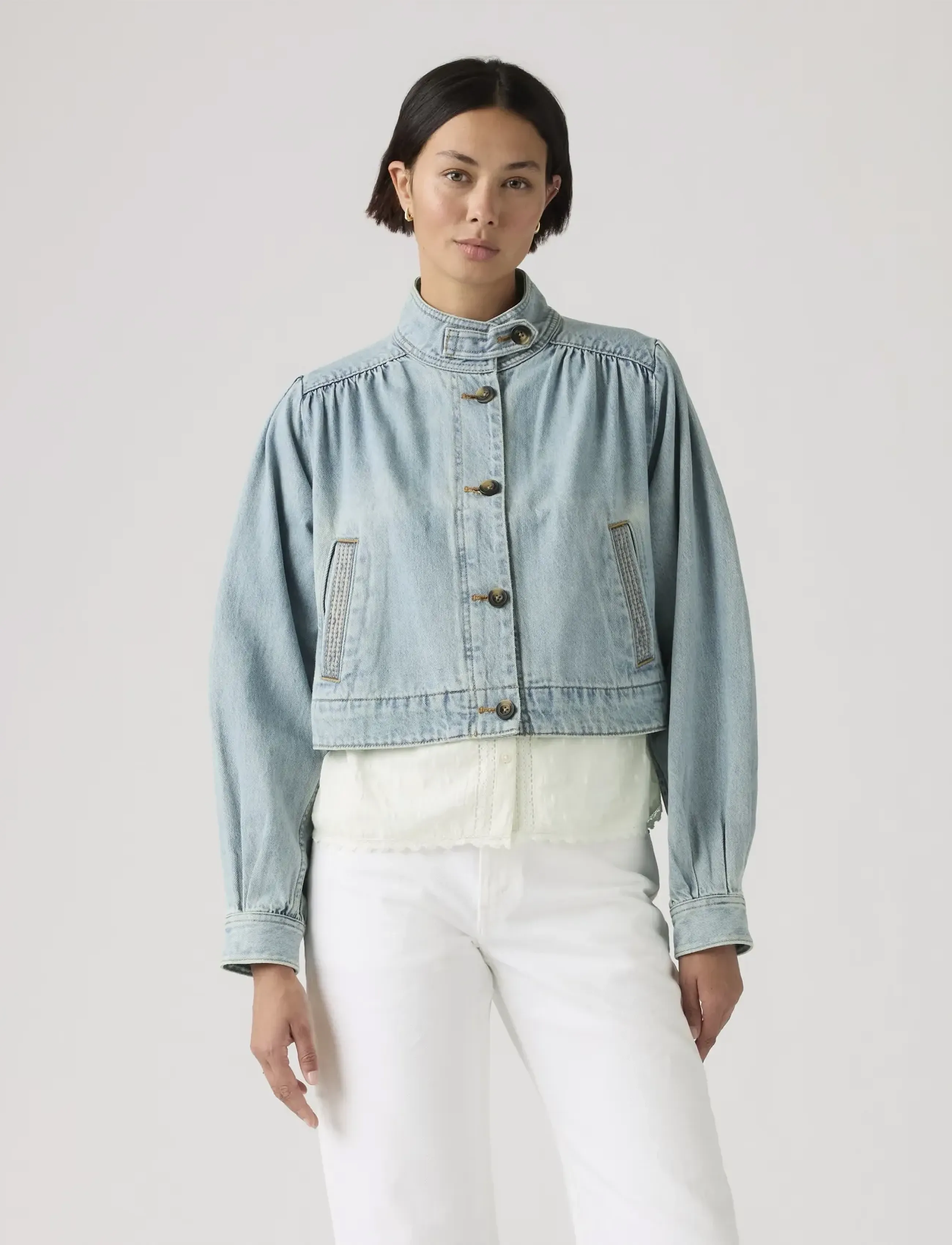 Levi's® - PARKER PRETTY SHORT COAT HELLO - frühlingsjacken - med indigo - worn in - 5