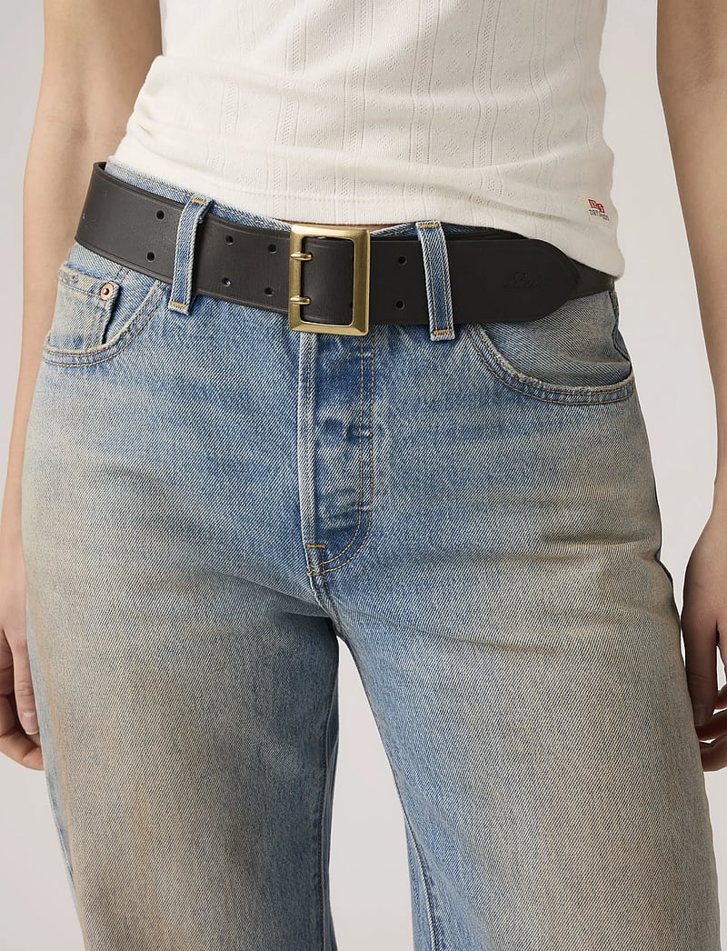 Levi's® - FRANKIE BELT CAVIAR - ledergürtel - blacks - 0