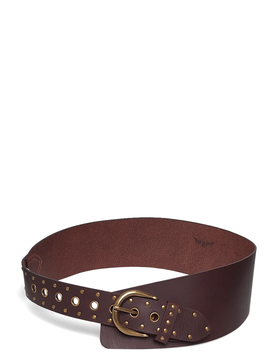 Levi's® - BUCKLE UP WIDE BELT CHOCOLATE - læderbælter - browns - 1