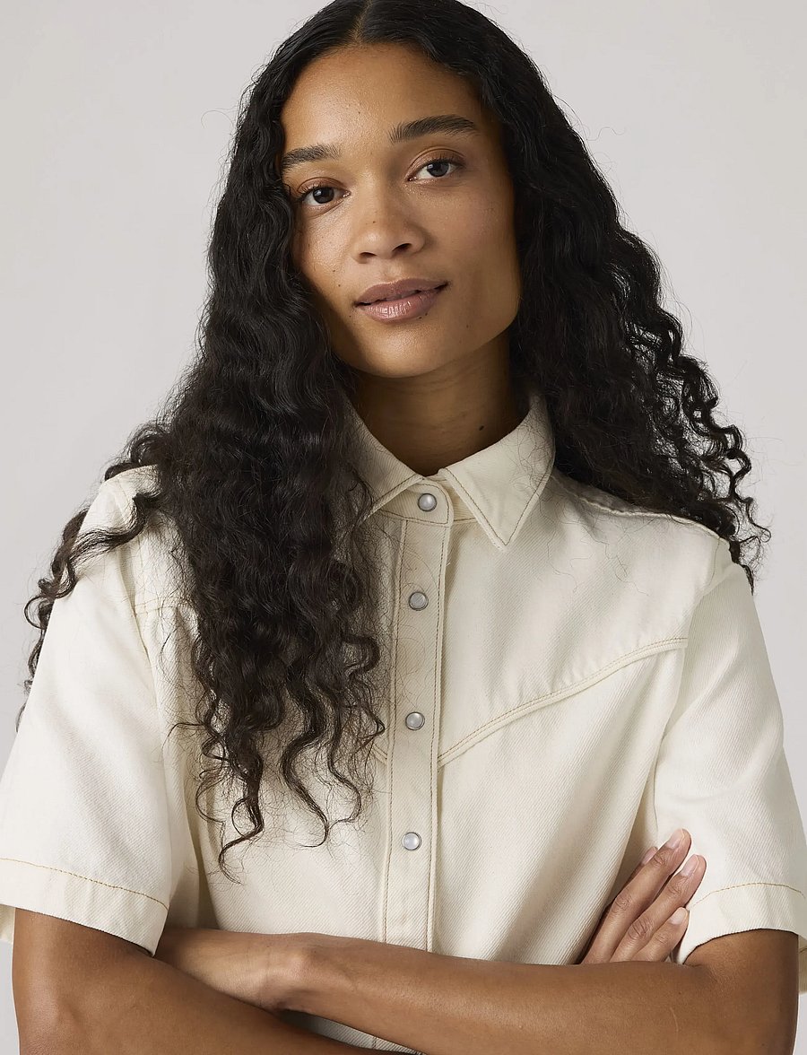 Levi's® - LOGAN SS DENIM SHIRT TRUTH SLI - jeanshemden - whites - 4