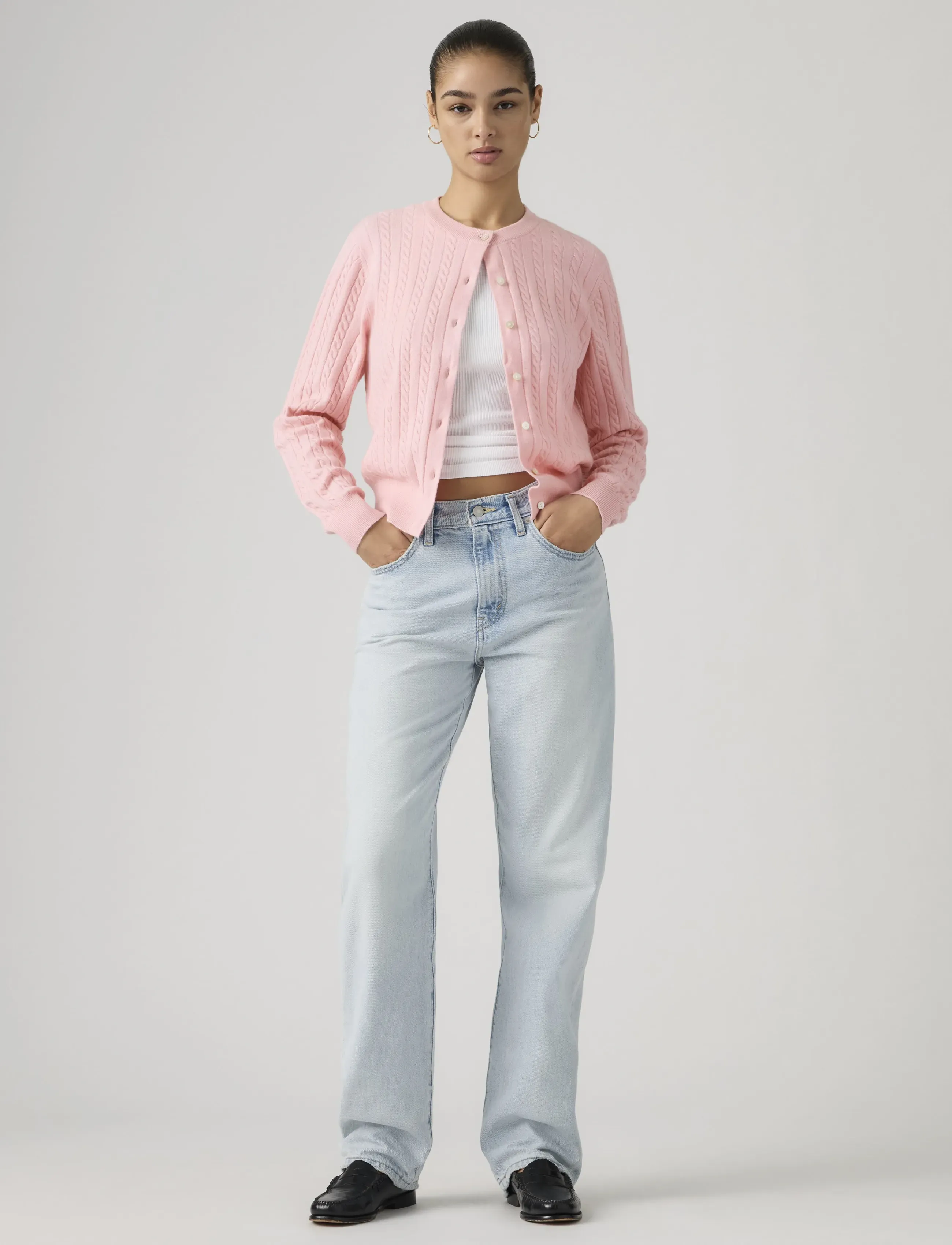 Levi's® EASY DAD FATE AND DESTINY - Denimkläder - LIGHT INDIGO - WORN IN / blue