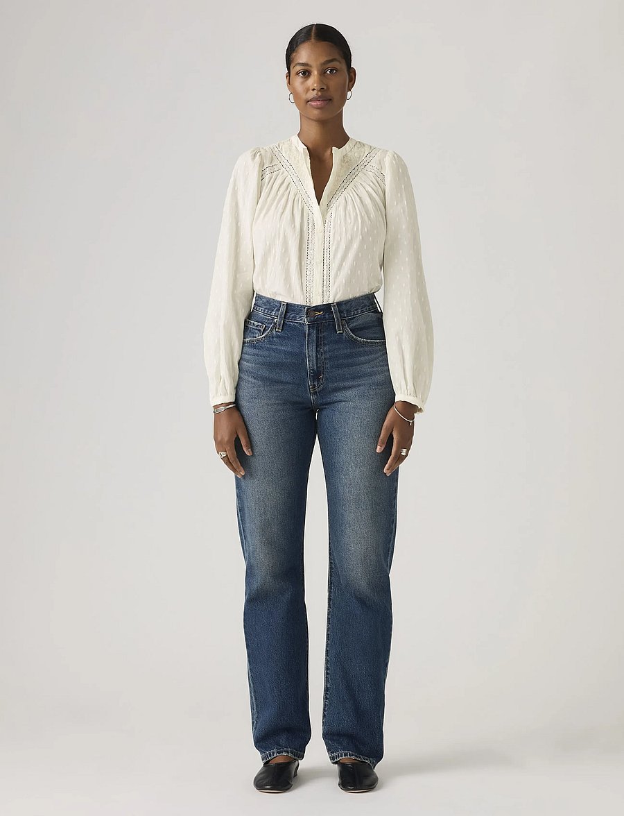 Levi's® - EASY DAD FREE LUNCH LB - mom jeans - dark indigo - worn in - 3