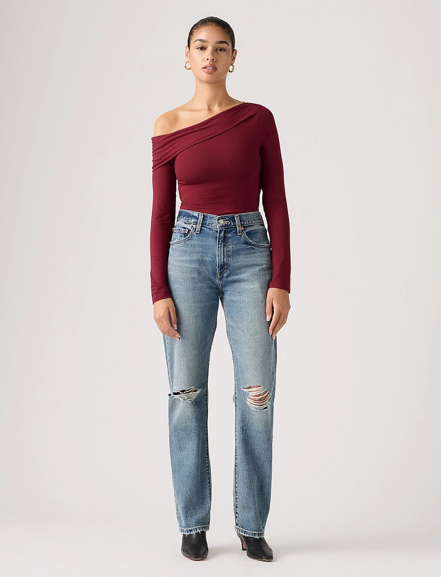 Levi's® - EASY DAD GORGEOUS GAL - mom jeans - med indigo - worn in - 0
