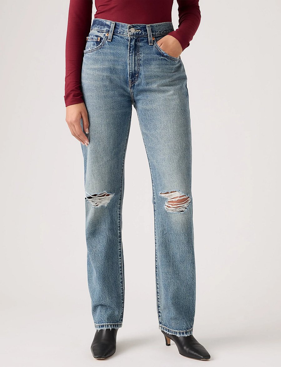 Levi's® - EASY DAD GORGEOUS GAL - mom jeans - med indigo - worn in - 5