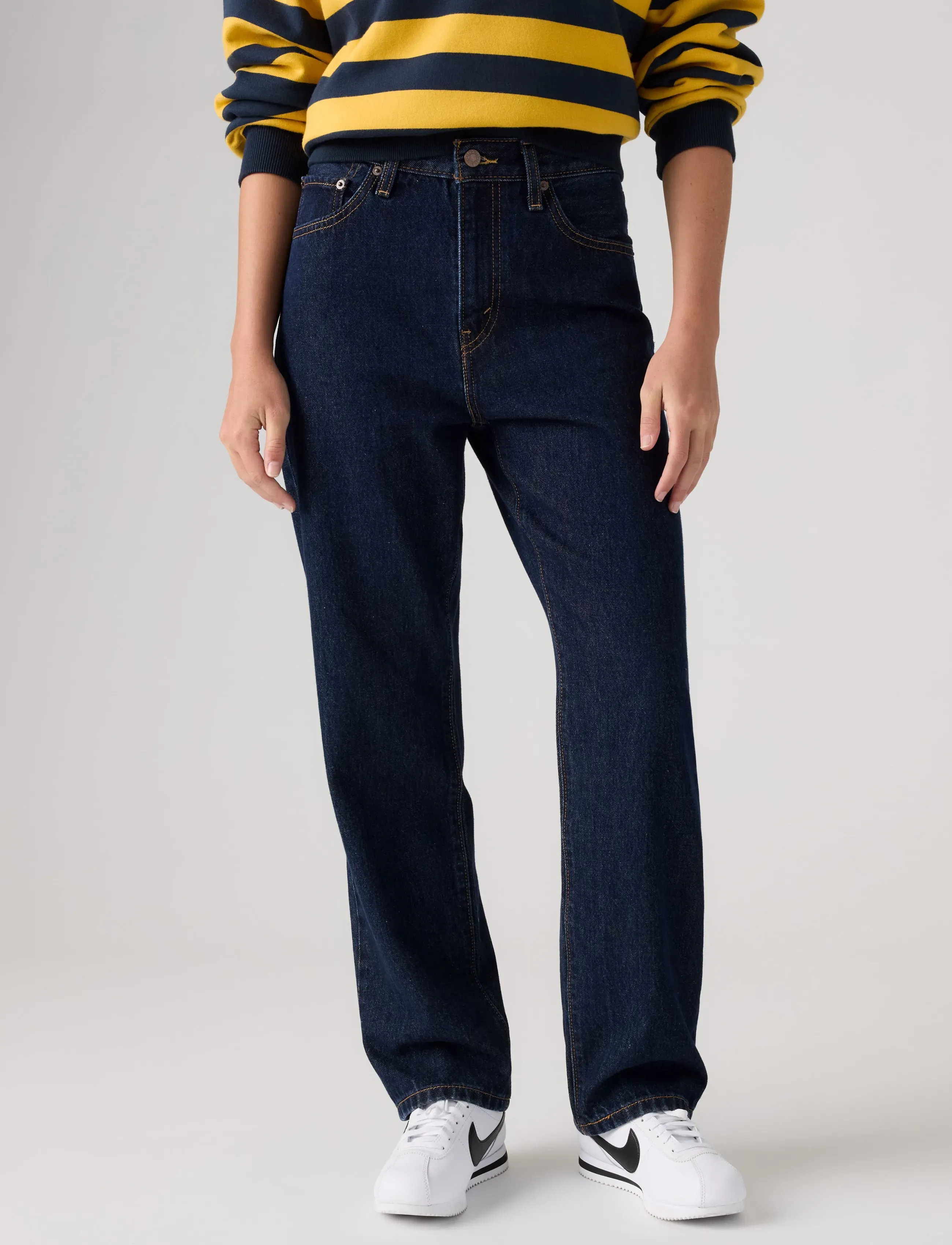 Levi's® - EASY DAD SHADED VIEW - mom jeans - dark indigo - flat finish - 3