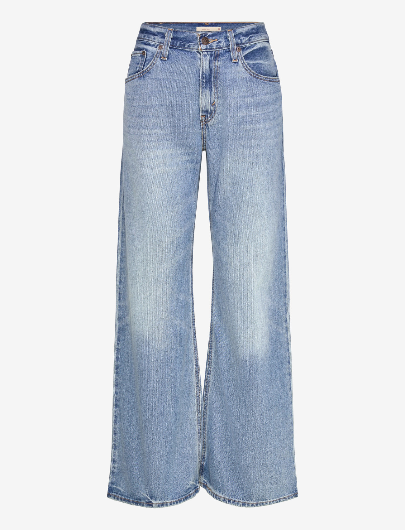 Levi's® - LOOSE BOOT EASY DAYS - wide leg jeans - med indigo - worn in - 1