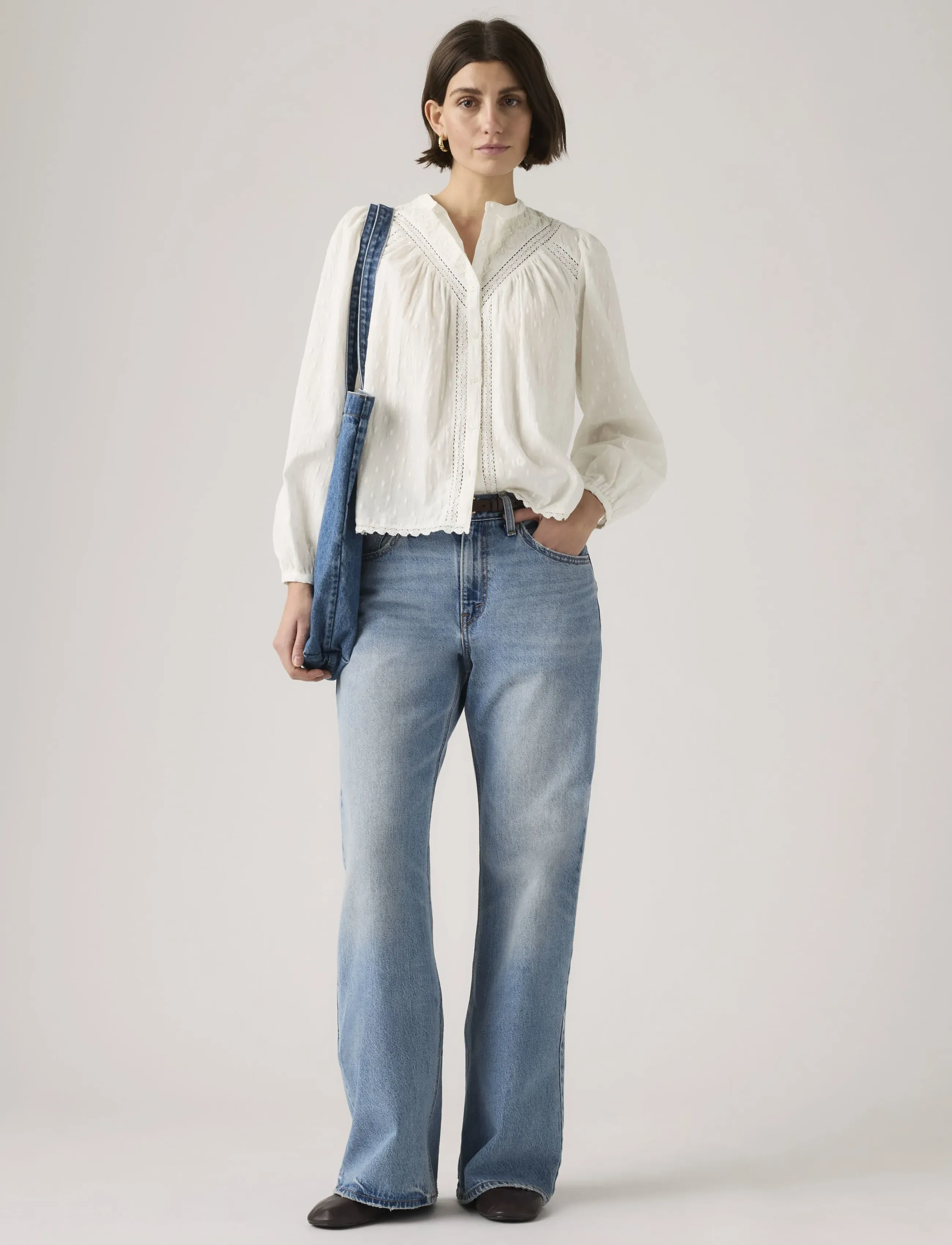 Levi's Loose Boot Easy Days, 29 x 29, Jeans, Blau - Wide, Frauen