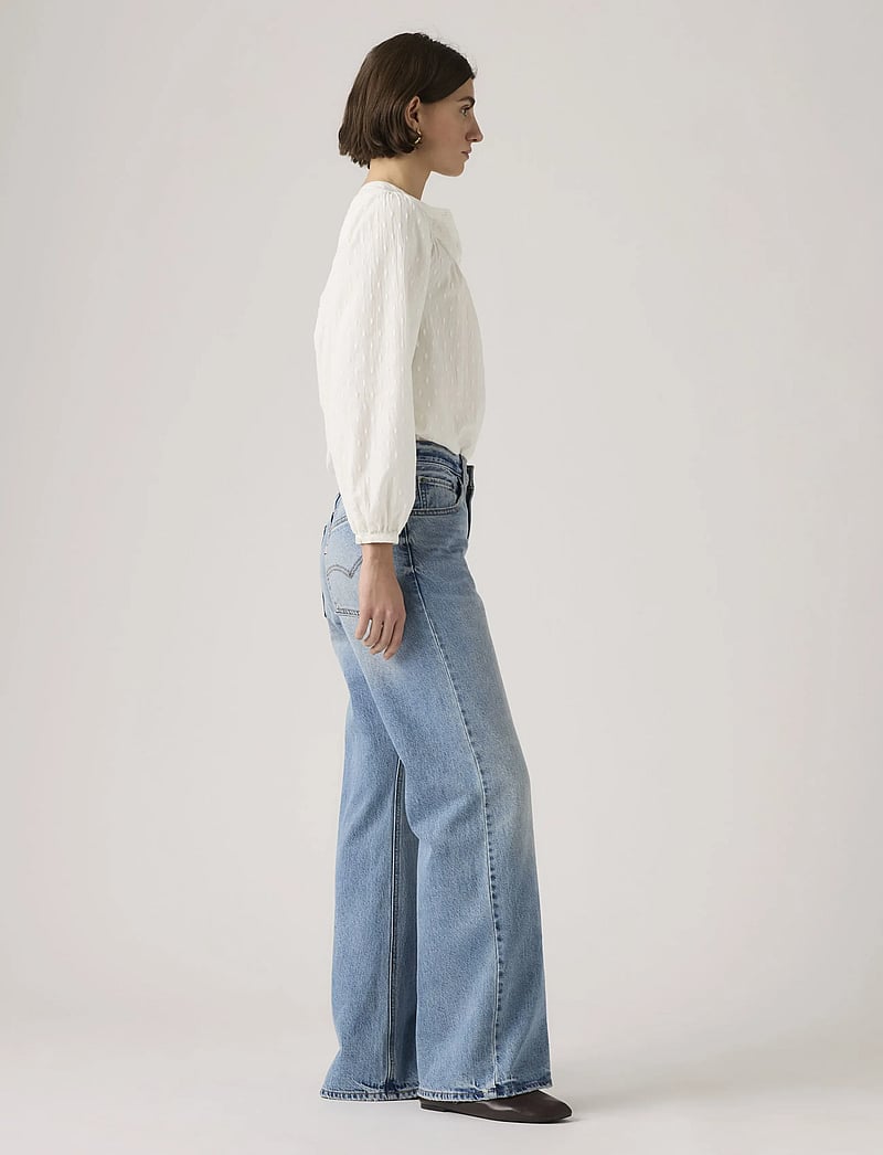 Levi's® - LOOSE BOOT EASY DAYS - brede jeans - med indigo - worn in - 3