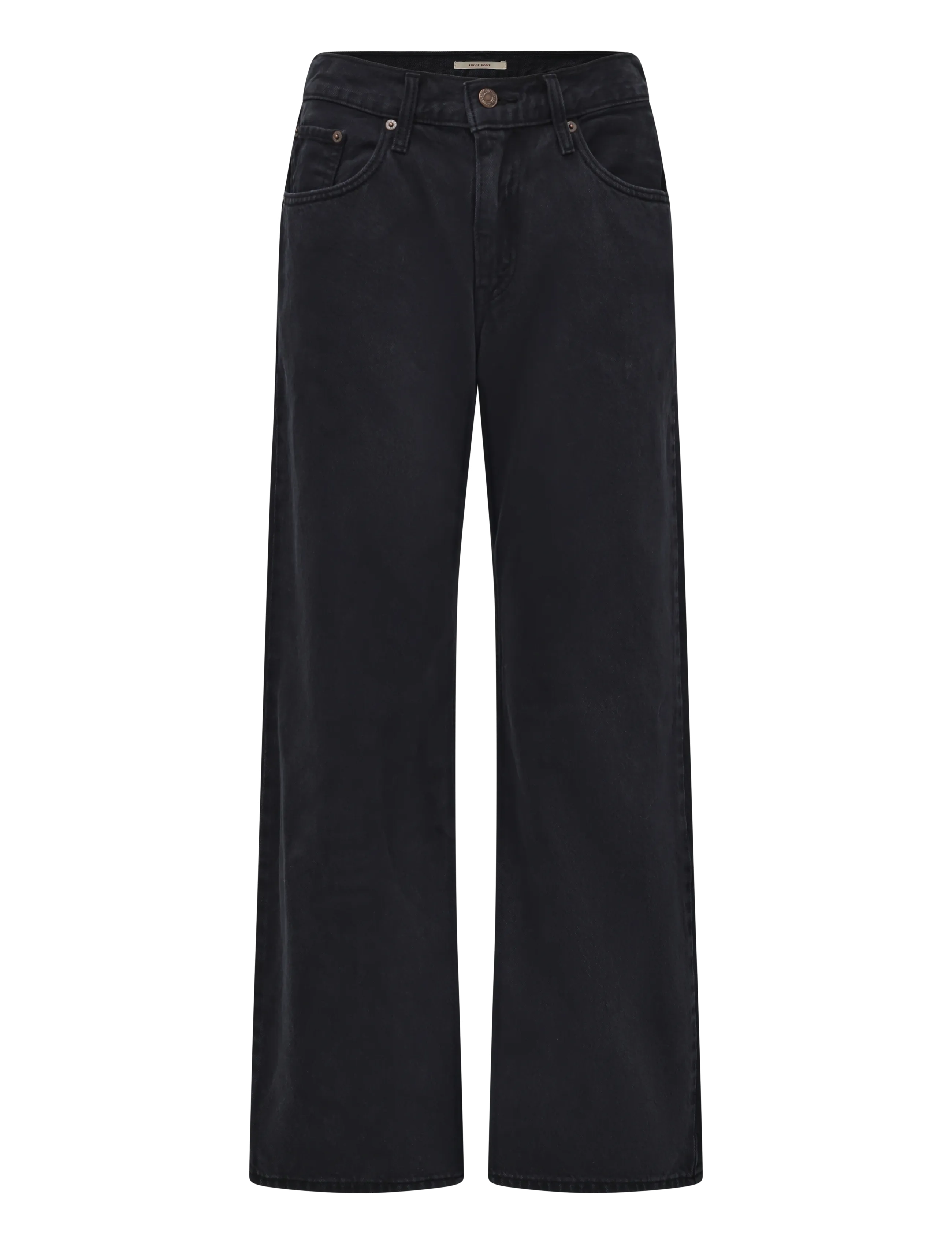 Levi's® LOOSE BOOT CHIPPED BLACK OYSTE - Tänavastiil - BLACKS / black