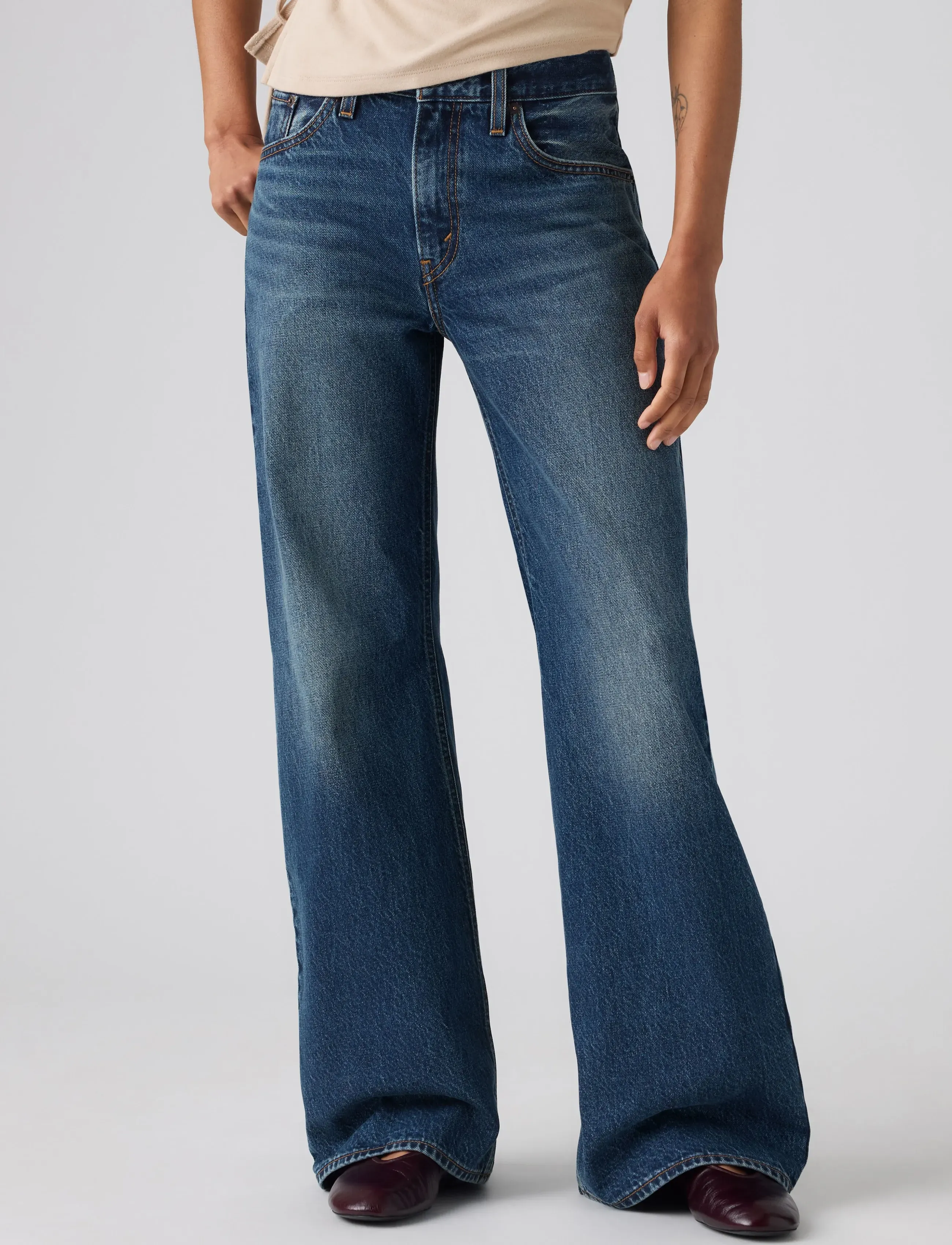 Levi's® - LOOSE BOOT PHOENIX RISING - bootcut-jeans - dark indigo - worn in - 5