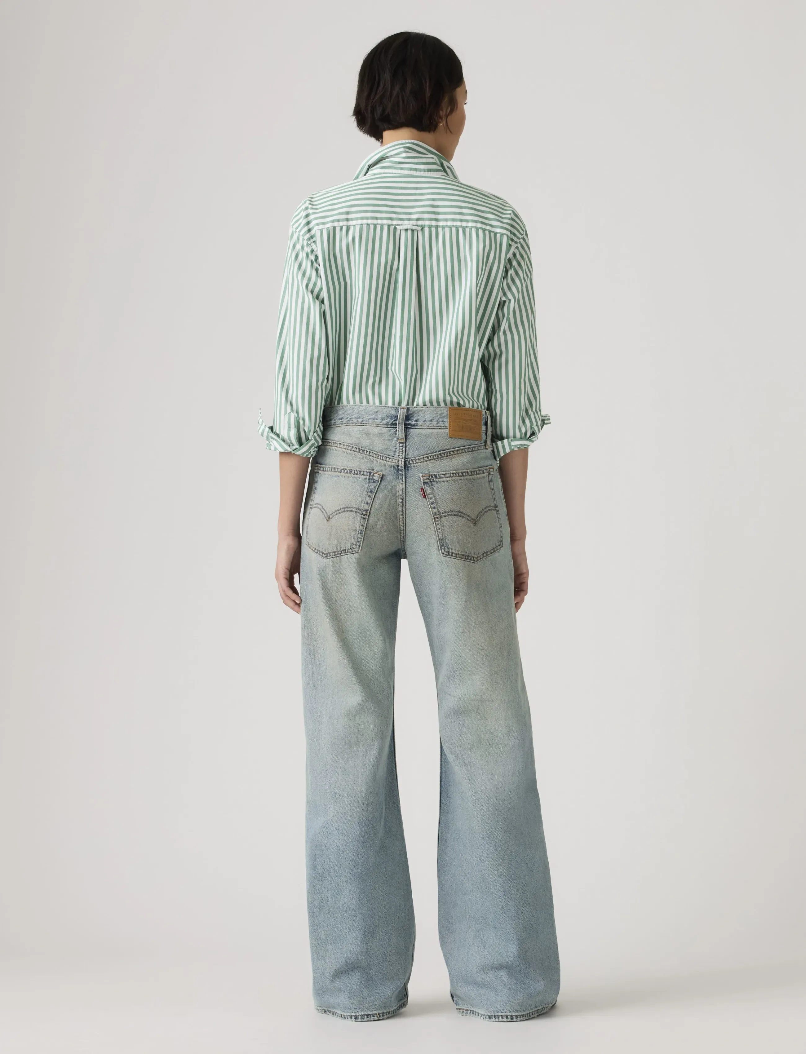 Levi's® - LOOSE BOOT OFF ROADING - bootcut gallabuxur - med indigo - worn in - 4