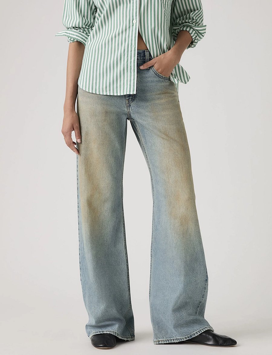 Levi's® - LOOSE BOOT OFF ROADING - bootcut jeans - med indigo - worn in - 5