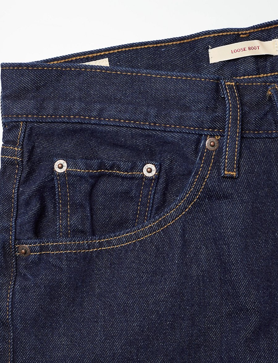 Levi's® - LOOSE BOOT SHADED VIEW - pantalons larges - dark indigo - flat finish - 5