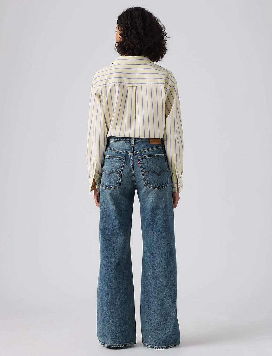 Levi's® - LOOSE BOOT WELL VENTILATED - bootcut-jeans - med indigo - worn in - 4