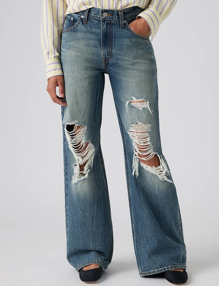 Levi's® - LOOSE BOOT WELL VENTILATED - bootcut-jeans - med indigo - worn in - 5