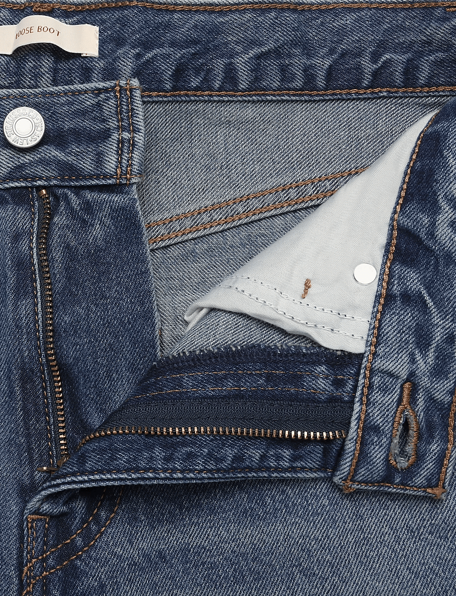 Levi's® - LOOSE BOOT WELL VENTILATED - bootcut-jeans - med indigo - worn in - 3