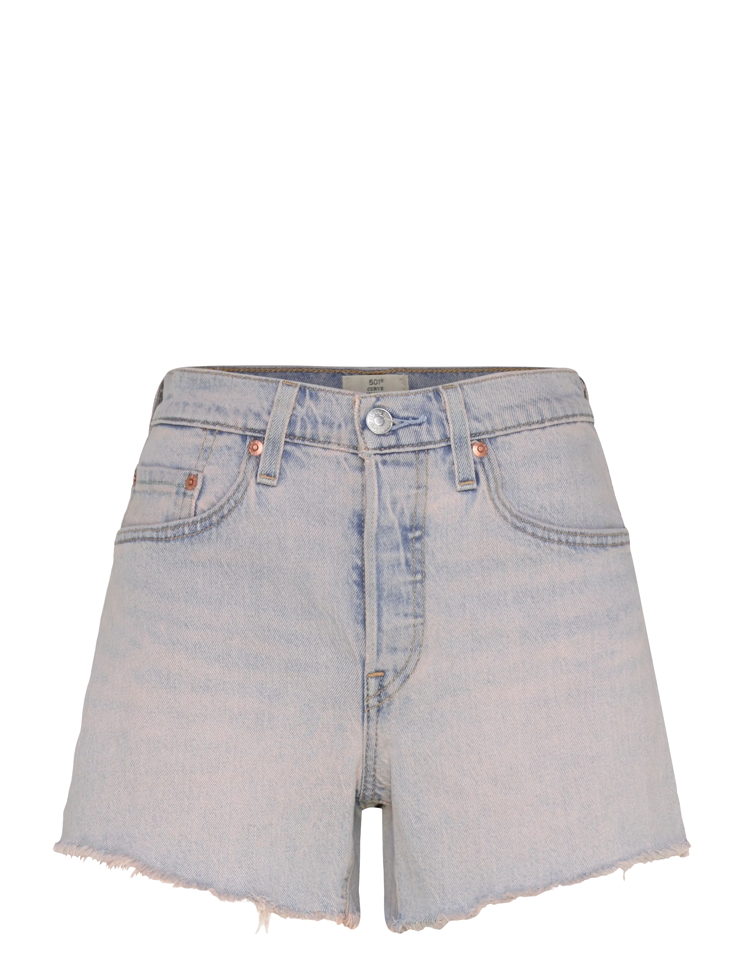 Levi's® 501 CURVE SHORT ROSE UP RAW HE - Shorts - PINKS / blue